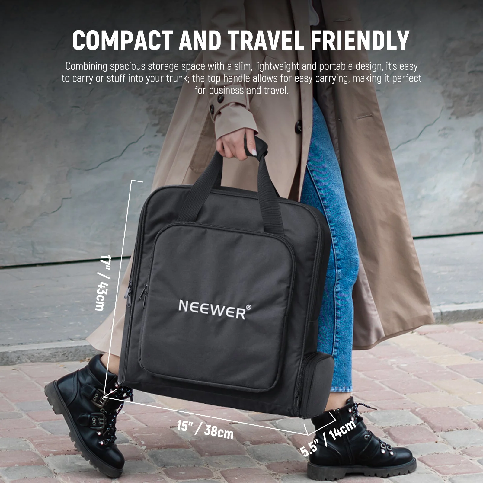 NEEWER RU-012 43x38x14cm Travel Bag For Starlink Mount GEN 3 Dish Cable Kit - Image 5