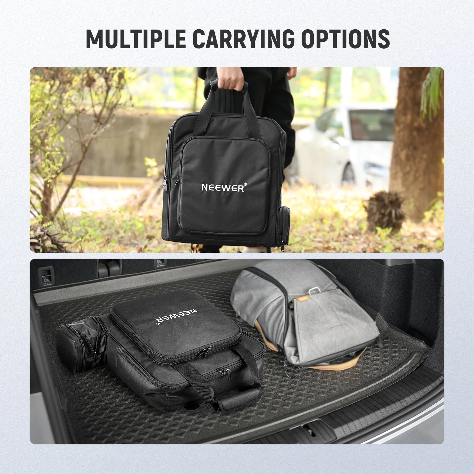 NEEWER RU-012 43x38x14cm Travel Bag For Starlink Mount GEN 3 Dish Cable Kit - Image 6