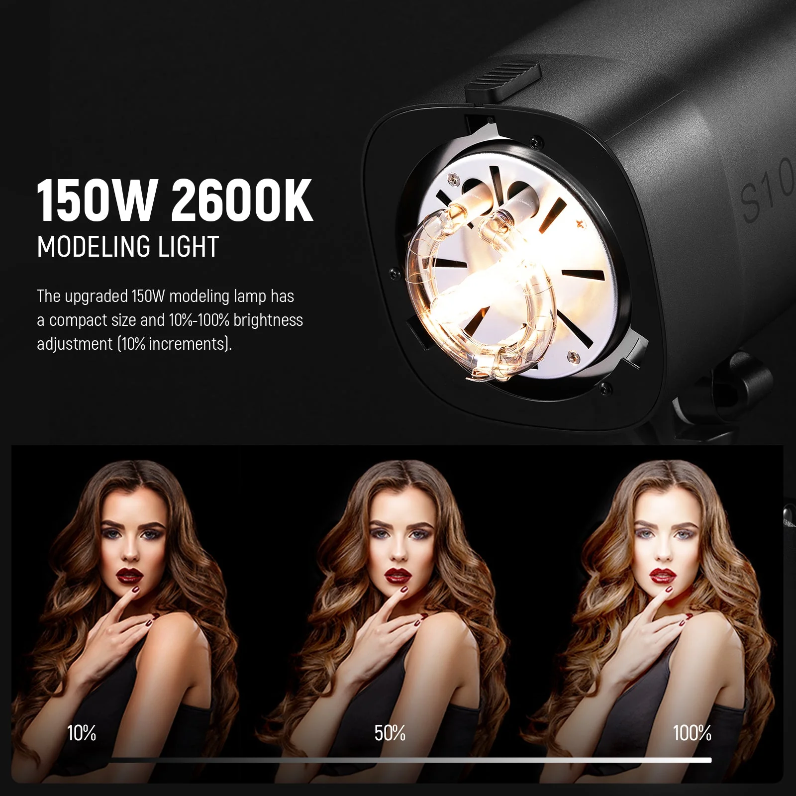 NEEWER S101-300W PRO Strobe Flash Monolight with Trigger - Image 3