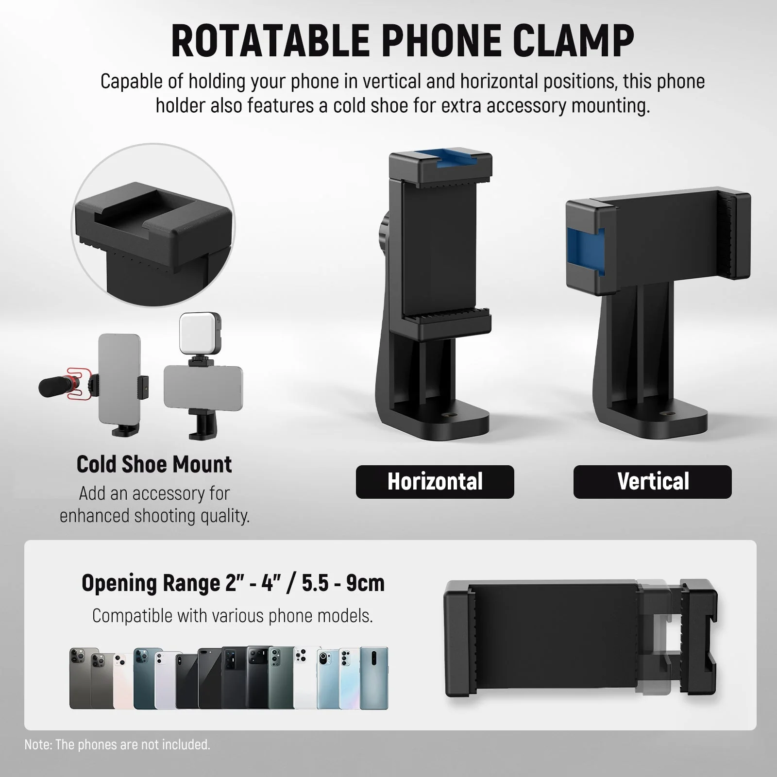 NEEWER SD001 Camera Slider Dolly with Ball Head & Phone Clamp - Image 5