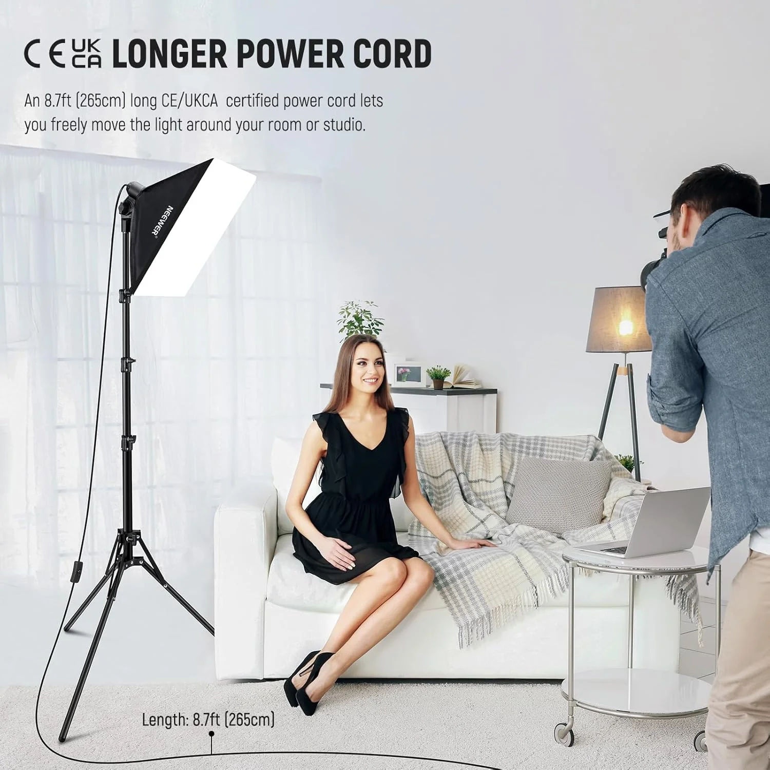 NEEWER SF40 16x16in/40x40cm Softbox Lighting Kit - Image 3