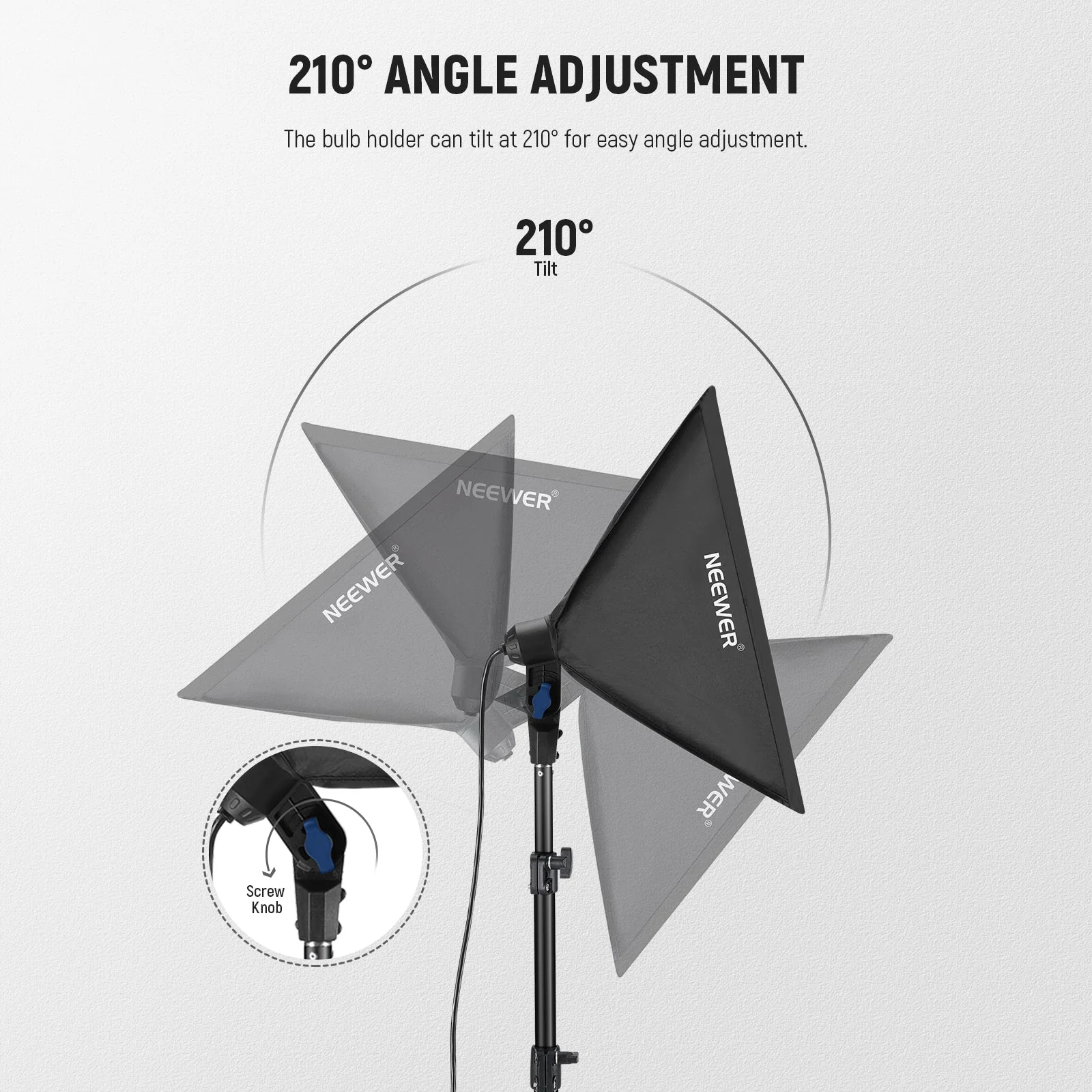 NEEWER SF40 16x16in/40x40cm Softbox Lighting Kit - Image 8