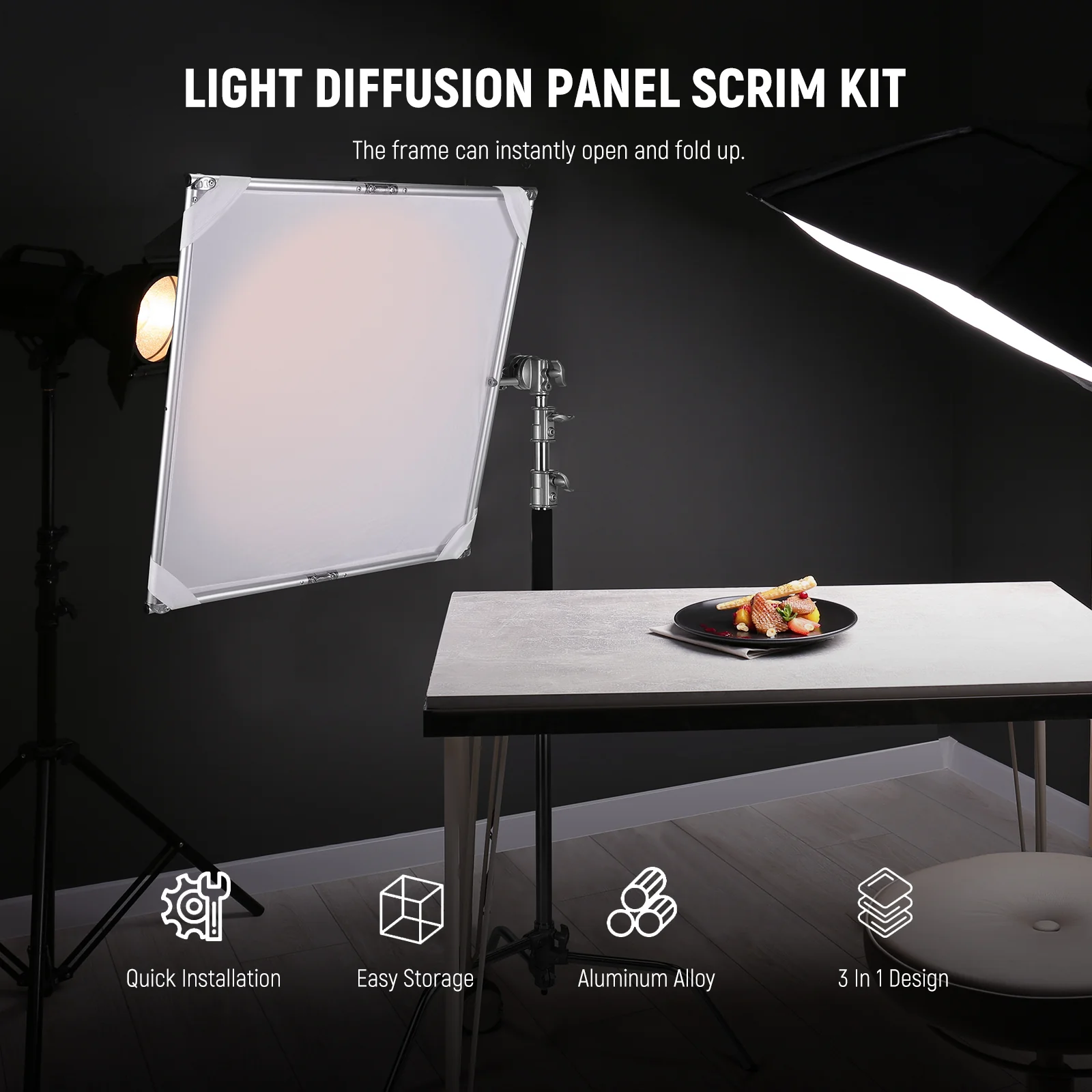 NEEWER 30"/35" Collapsible Photography Reflector Diffuser - Image 5
