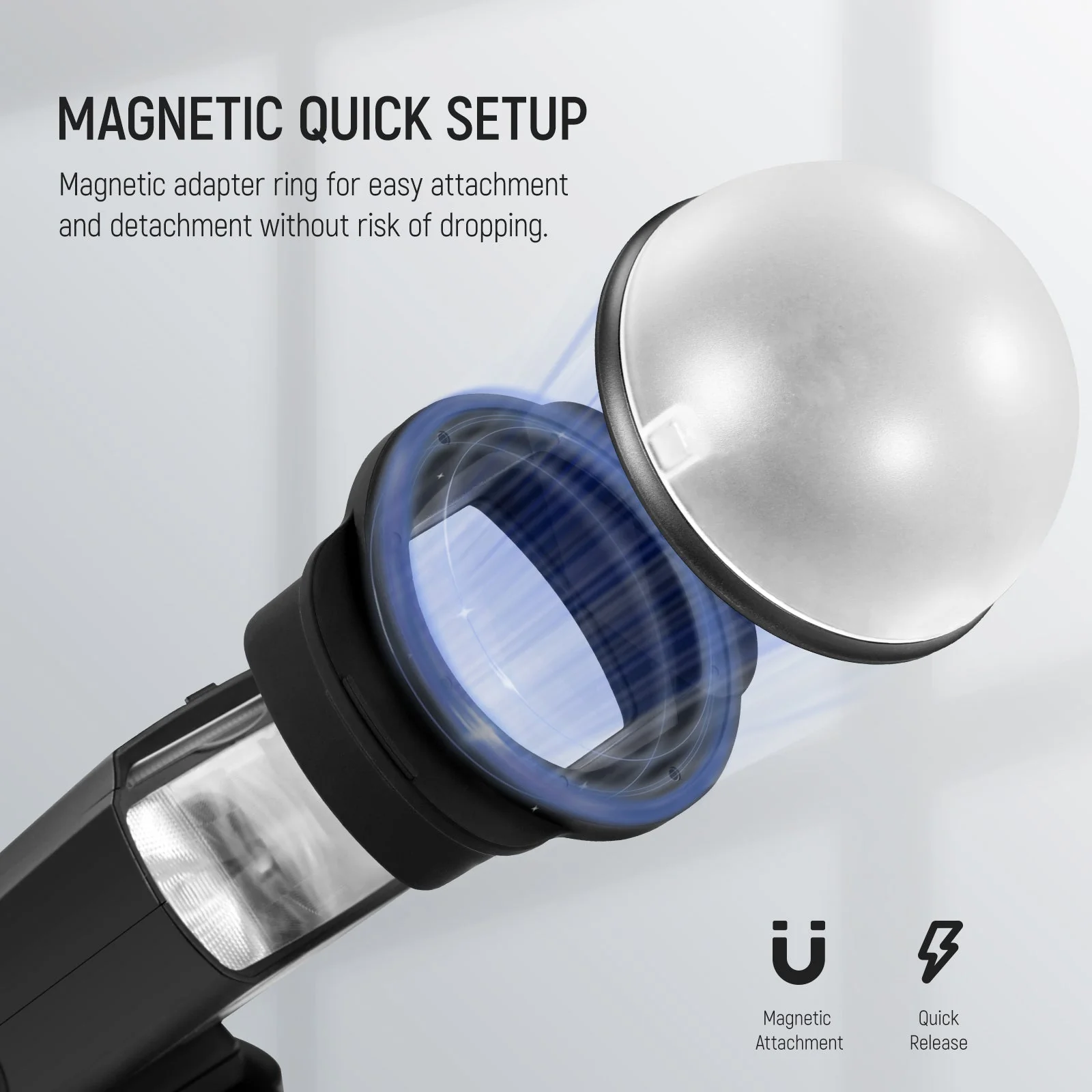 NEEWER SFR2 Silicone Square Flash Head Adapter Ring - Image 3