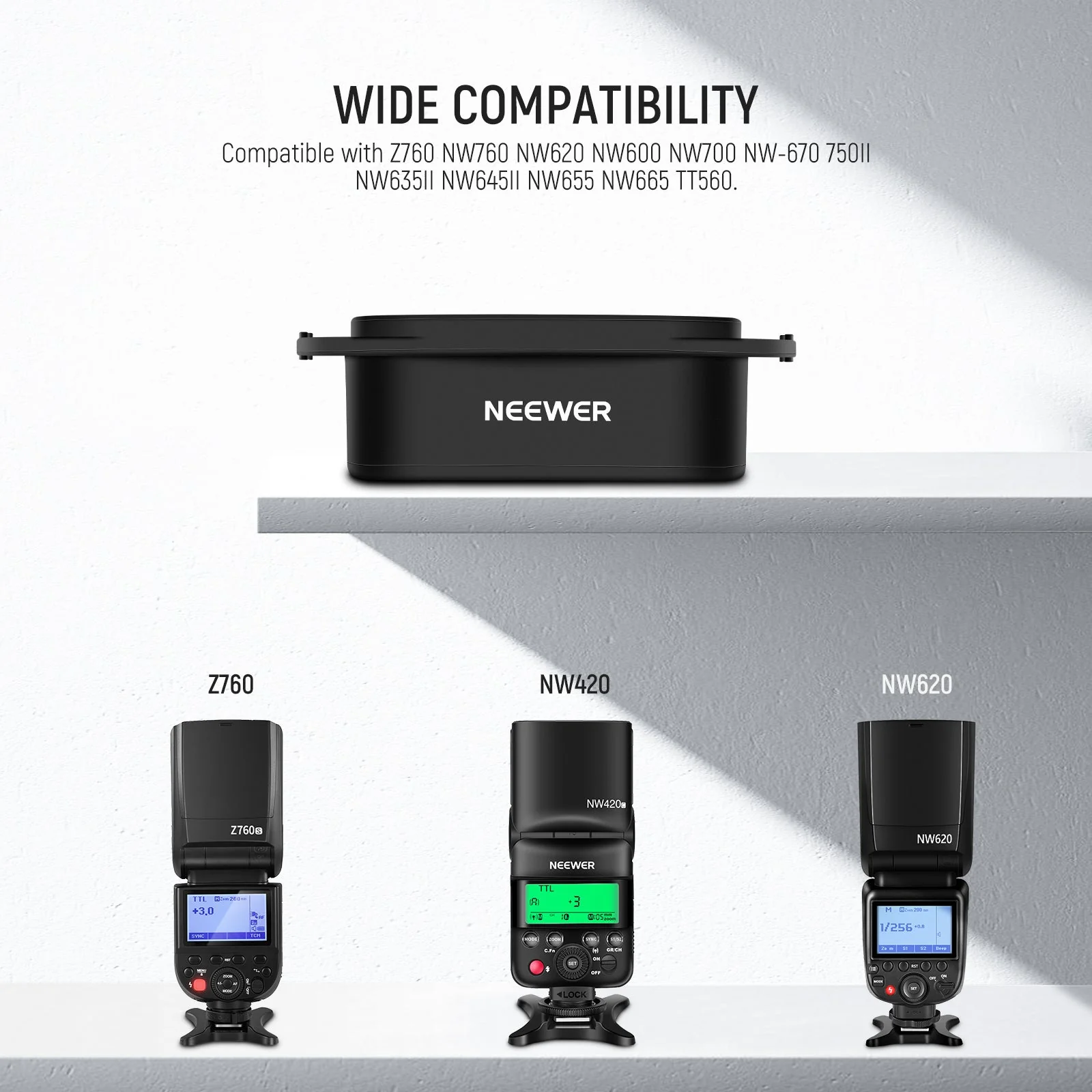 NEEWER SFR2 Silicone Square Flash Head Adapter Ring - Image 4
