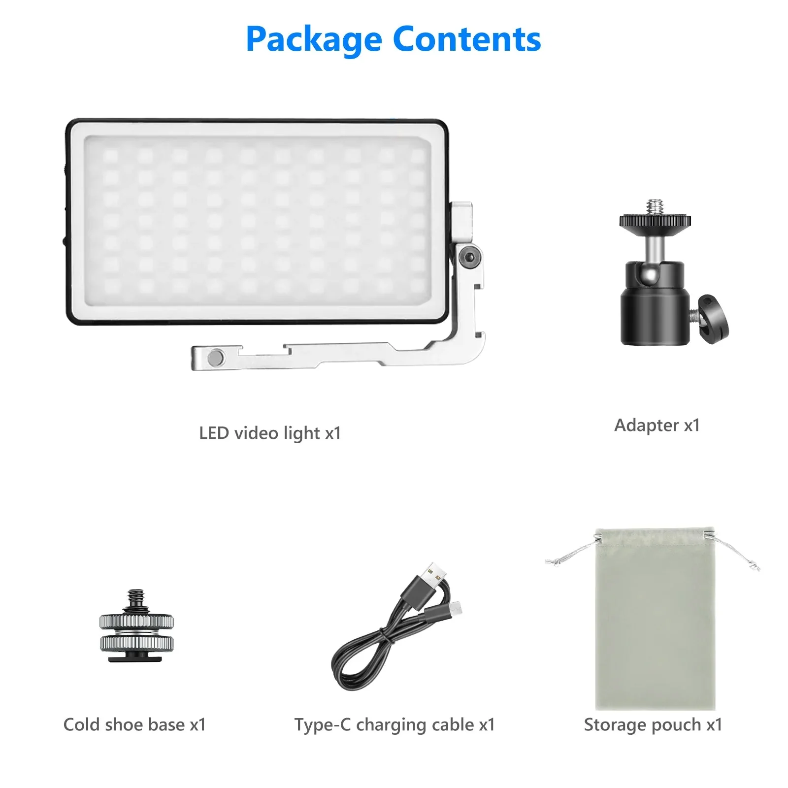 NEEWER SL90 Aluminum Cold Shoe RGB Panel Video Light - Image 10