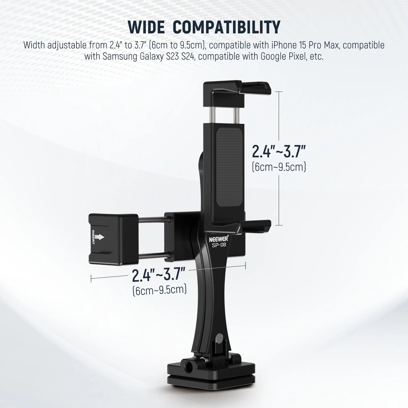 NEEWER SP-08 Metal Phone Tripod Mount Adapter - Image 4