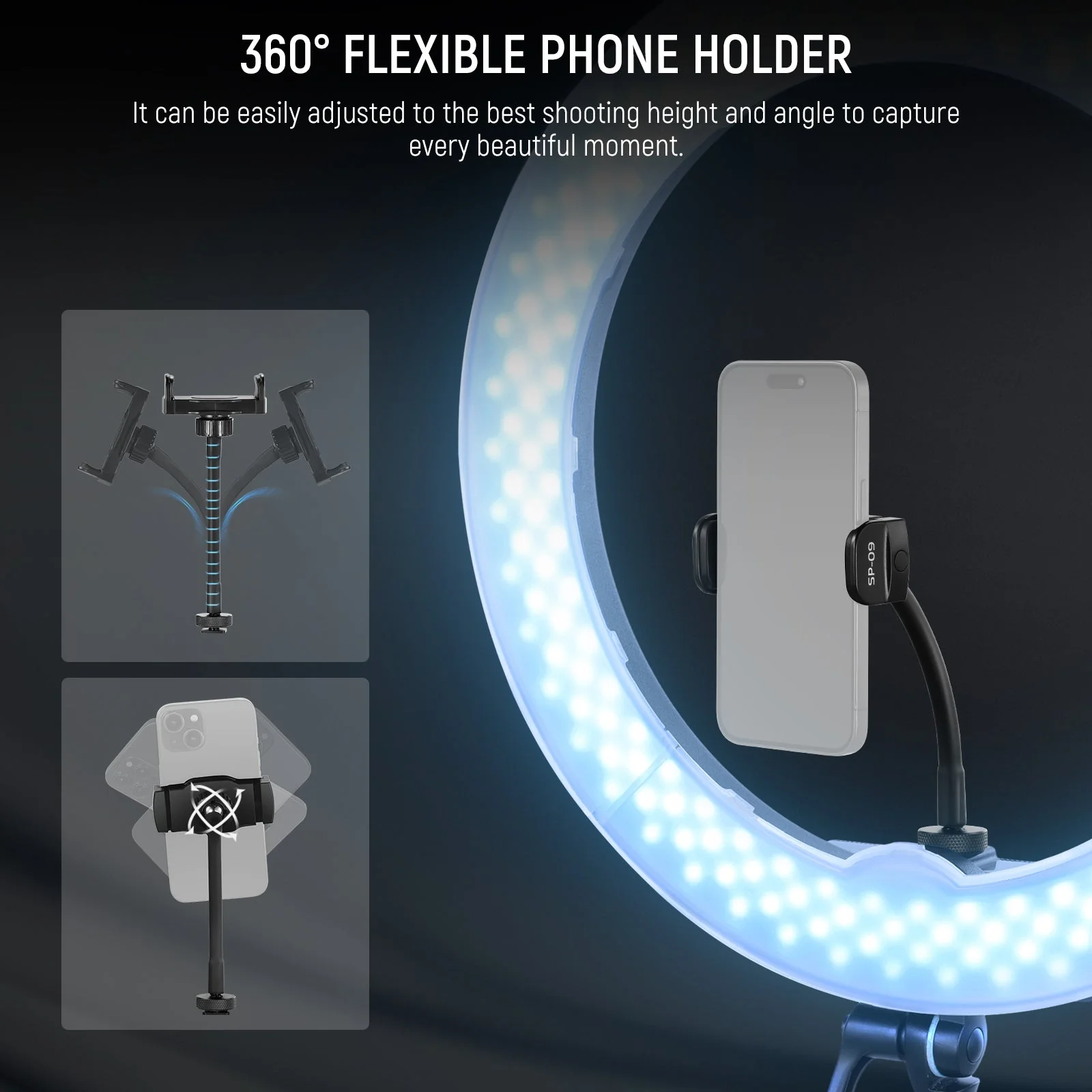 NEEWER SP-09 360° Flexible Universal Phone Holder - Image 4