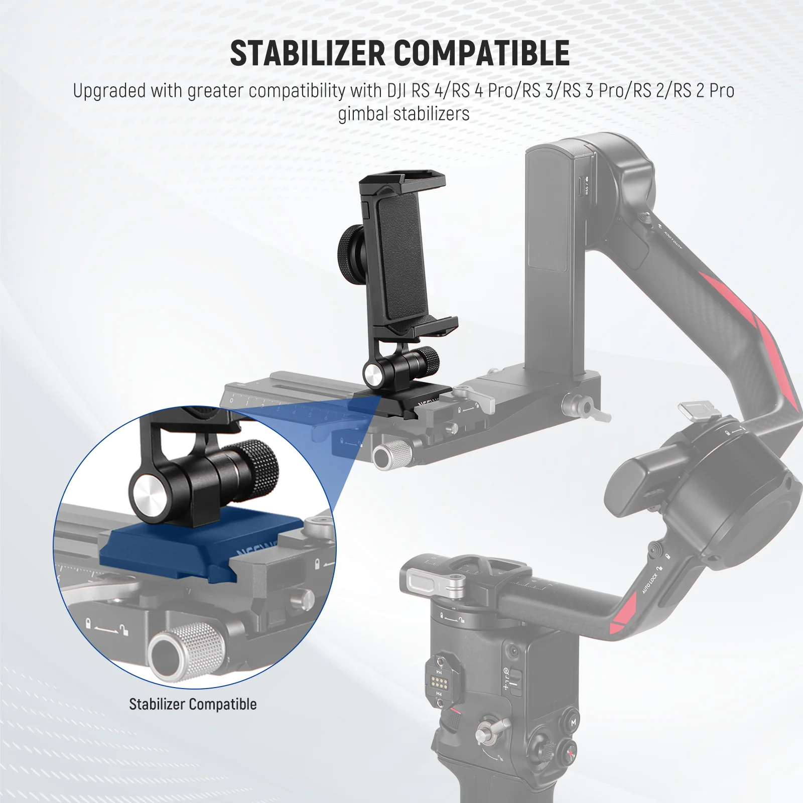 NEEWER SP-18 Phone Tripod Mount Adapter with Arca Type QR Base - Image 5