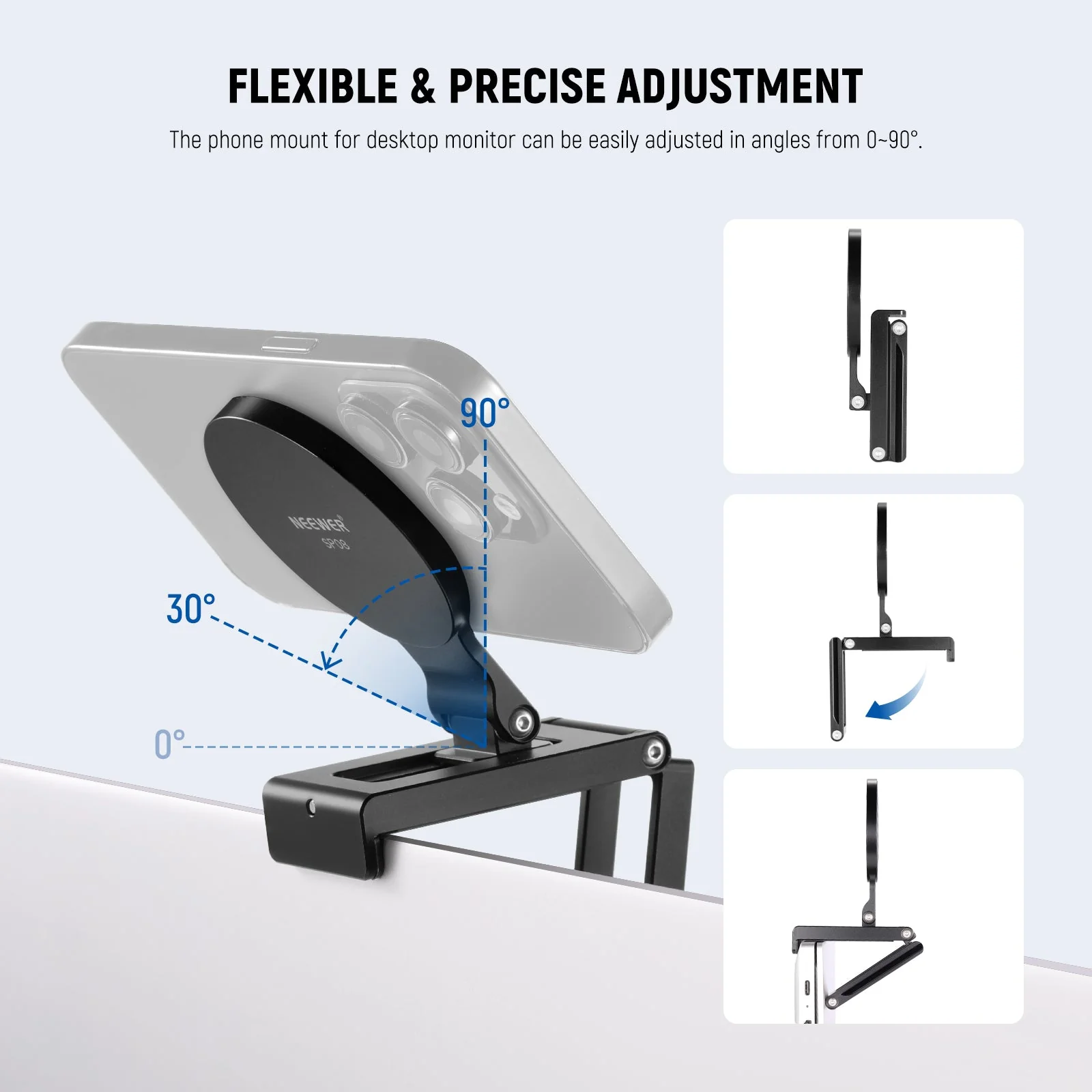 NEEWER SP08 Magnetic Phone Camera Monitor Mount - Image 4