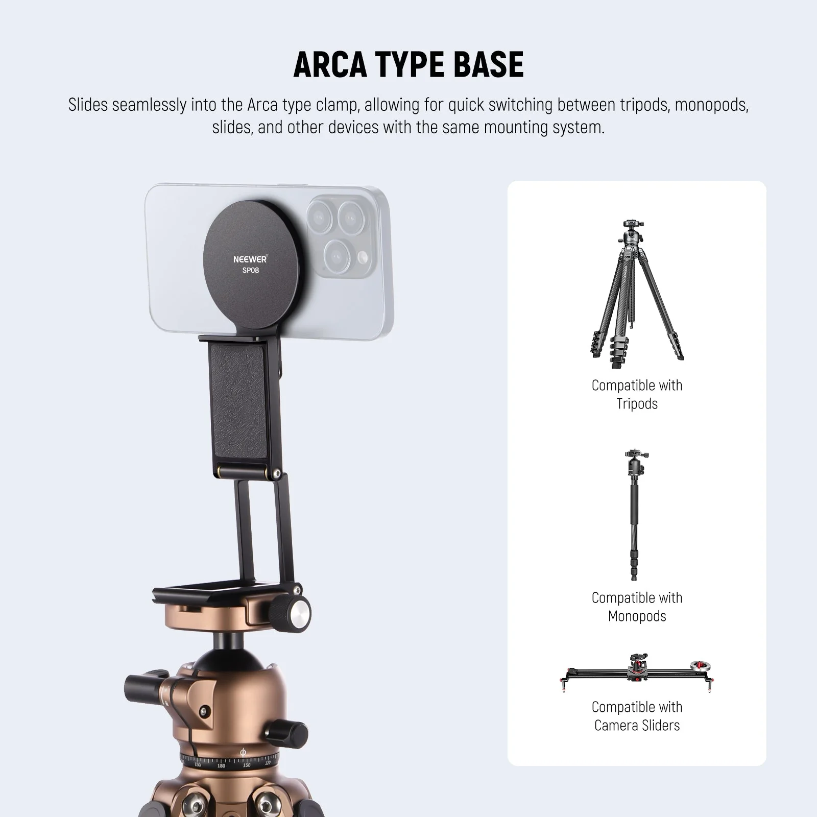 NEEWER SP08 Magnetic Phone Camera Monitor Mount - Image 6