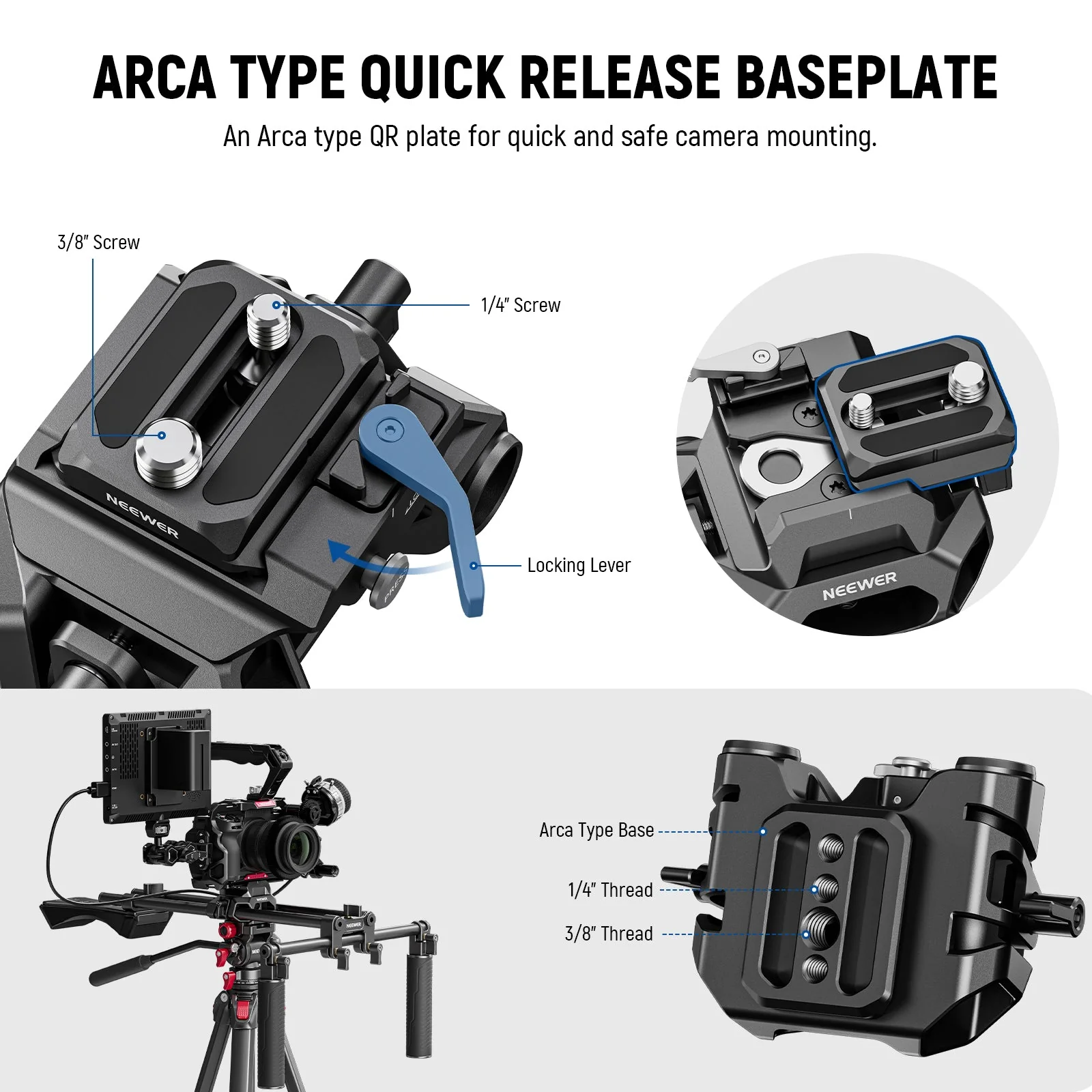 NEEWER SR007 Universal Shoulder Rig Kit - Image 3