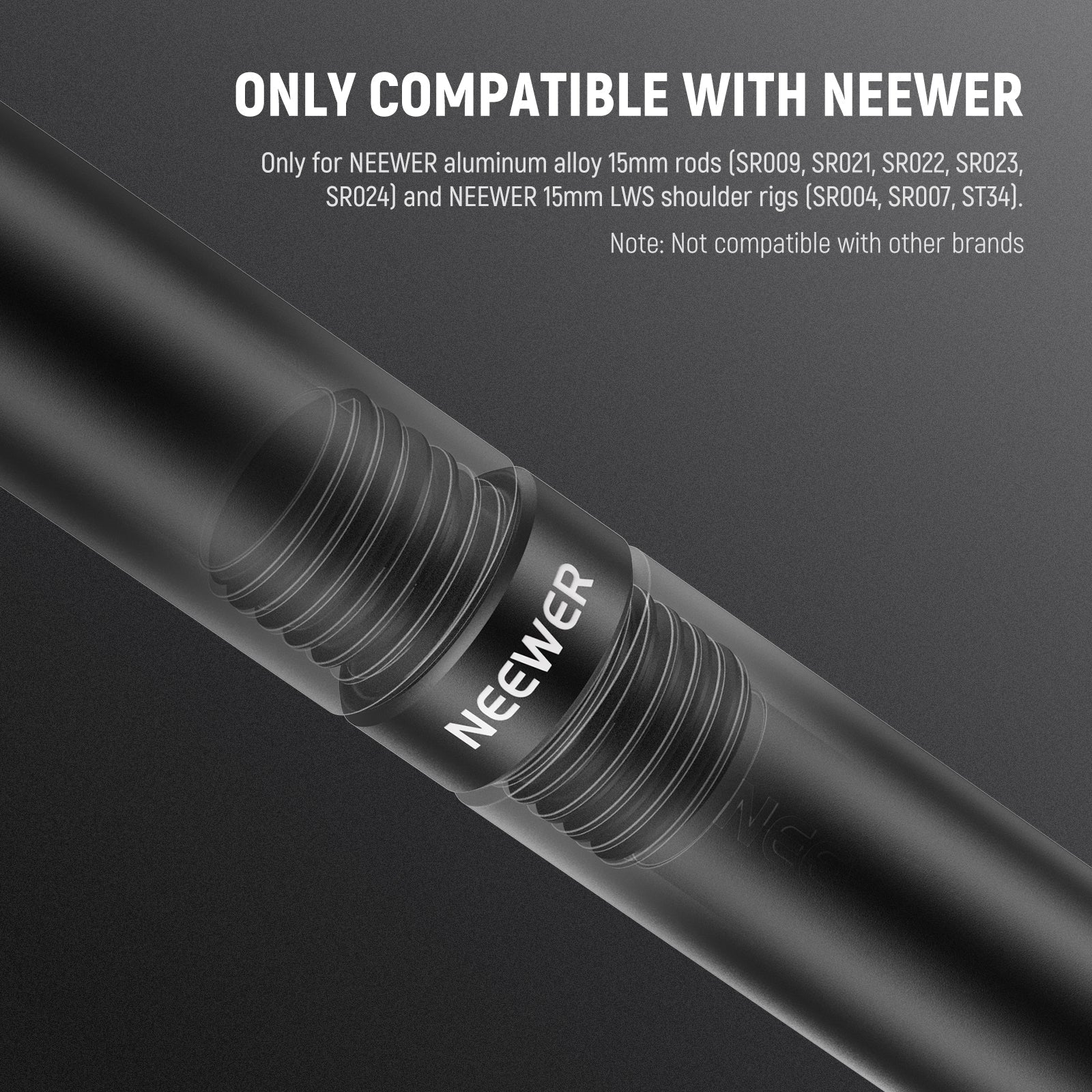 NEEWER SR020 15mm Rod Connector - Image 3