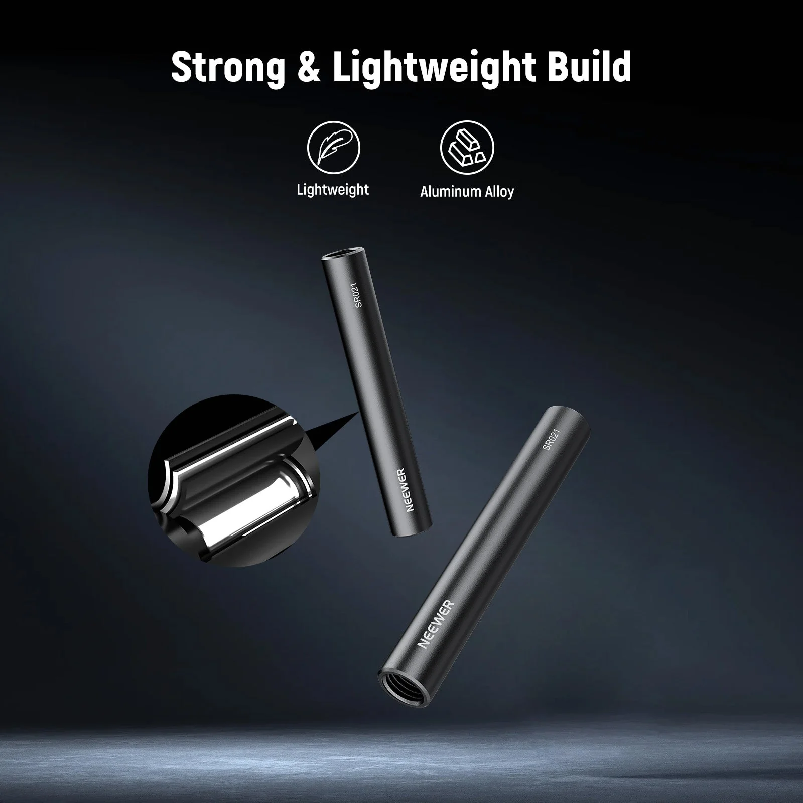 NEEWER SR021 2 Pack 15mm Aluminum Alloy Extendable - Image 5