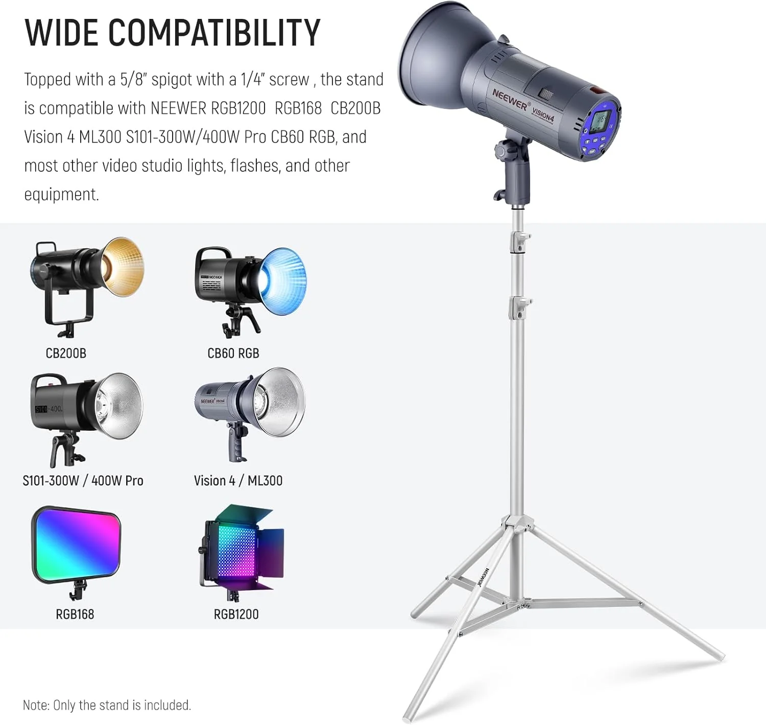 NEEWER ST-200 200cm Heavy Duty Photography Light Stand - Image 11
