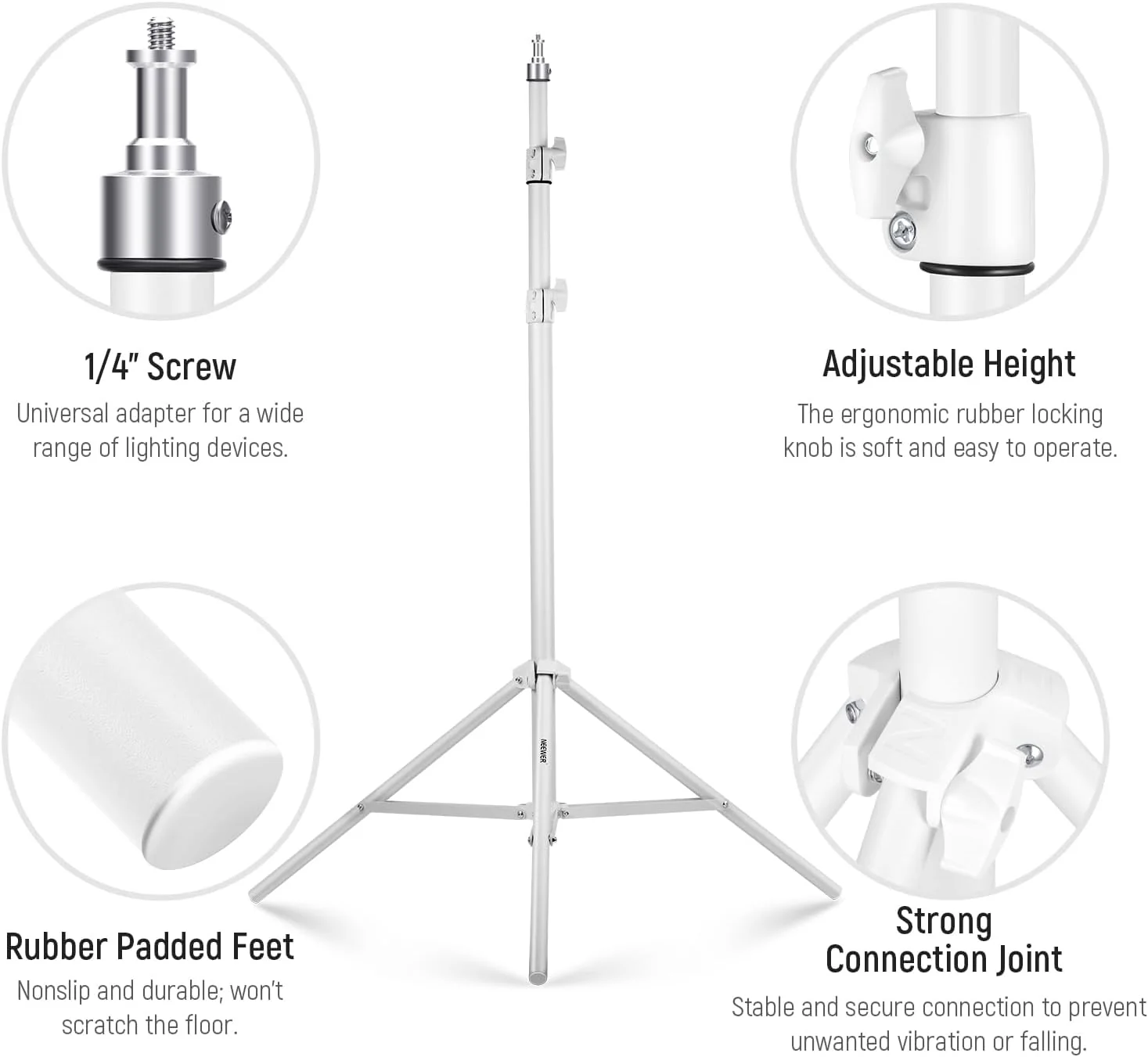 NEEWER ST-200 200cm Heavy Duty Photography Light Stand - Image 12