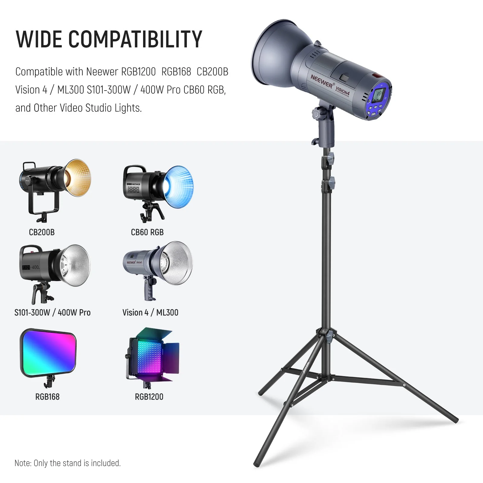 NEEWER ST-200 200cm Heavy Duty Photography Light Stand - Image 4