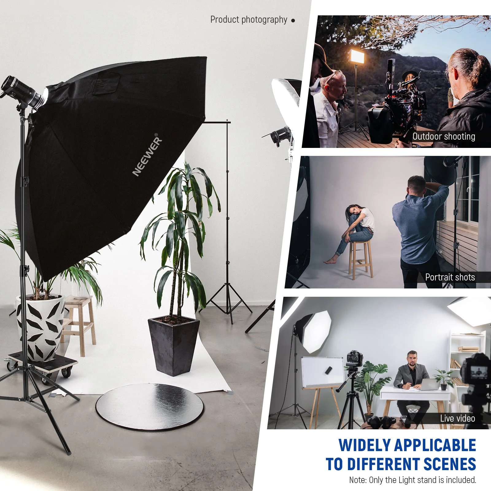 NEEWER ST-260AC 8.5ft/2.6m Air Cushioned Light Stand - Image 5