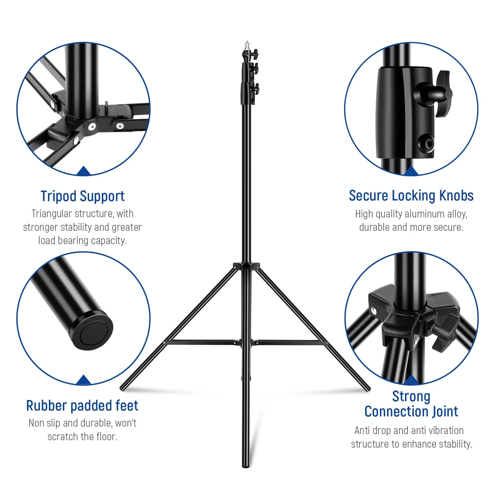 NEEWER ST-260AC 8.5ft/2.6m Air Cushioned Light Stand - Image 9