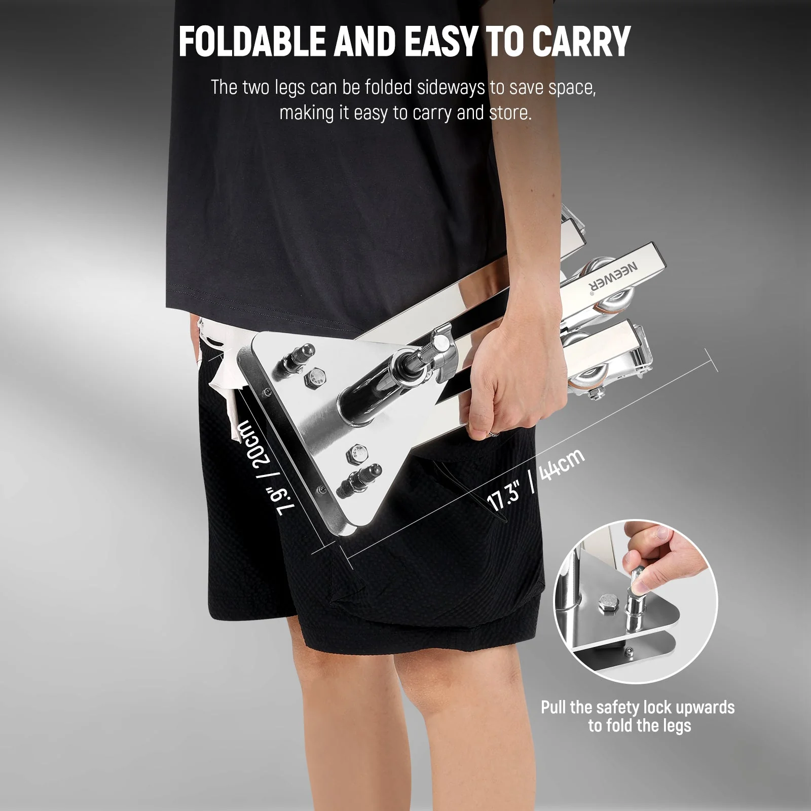 NEEWER ST002 Heavy Duty Stainless Steel Light Stand - Image 7