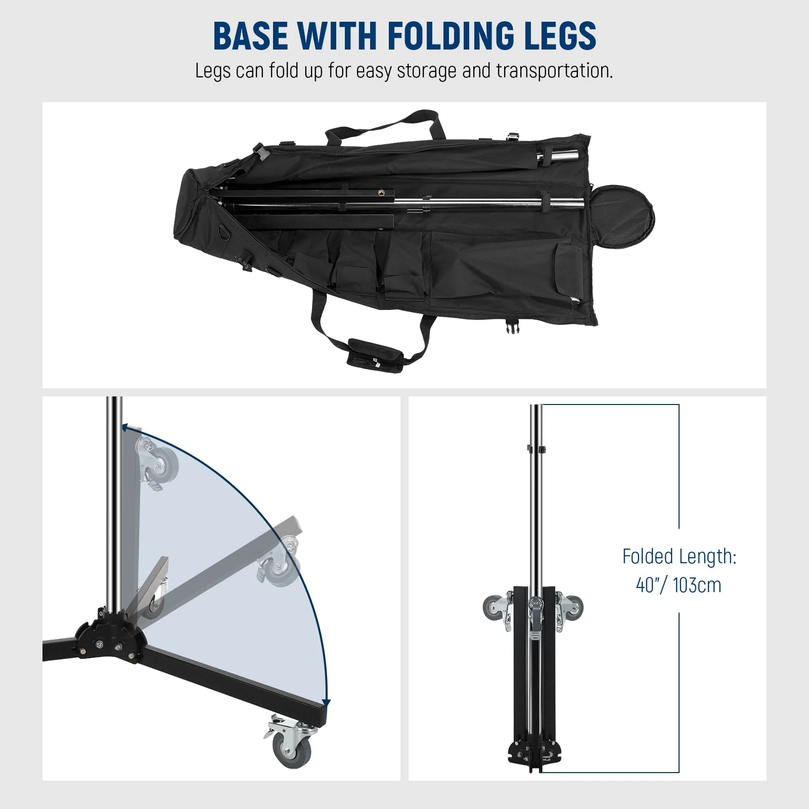 NEEWER ST003 88"/224cm Stainless Steel Light Stand - Image 5