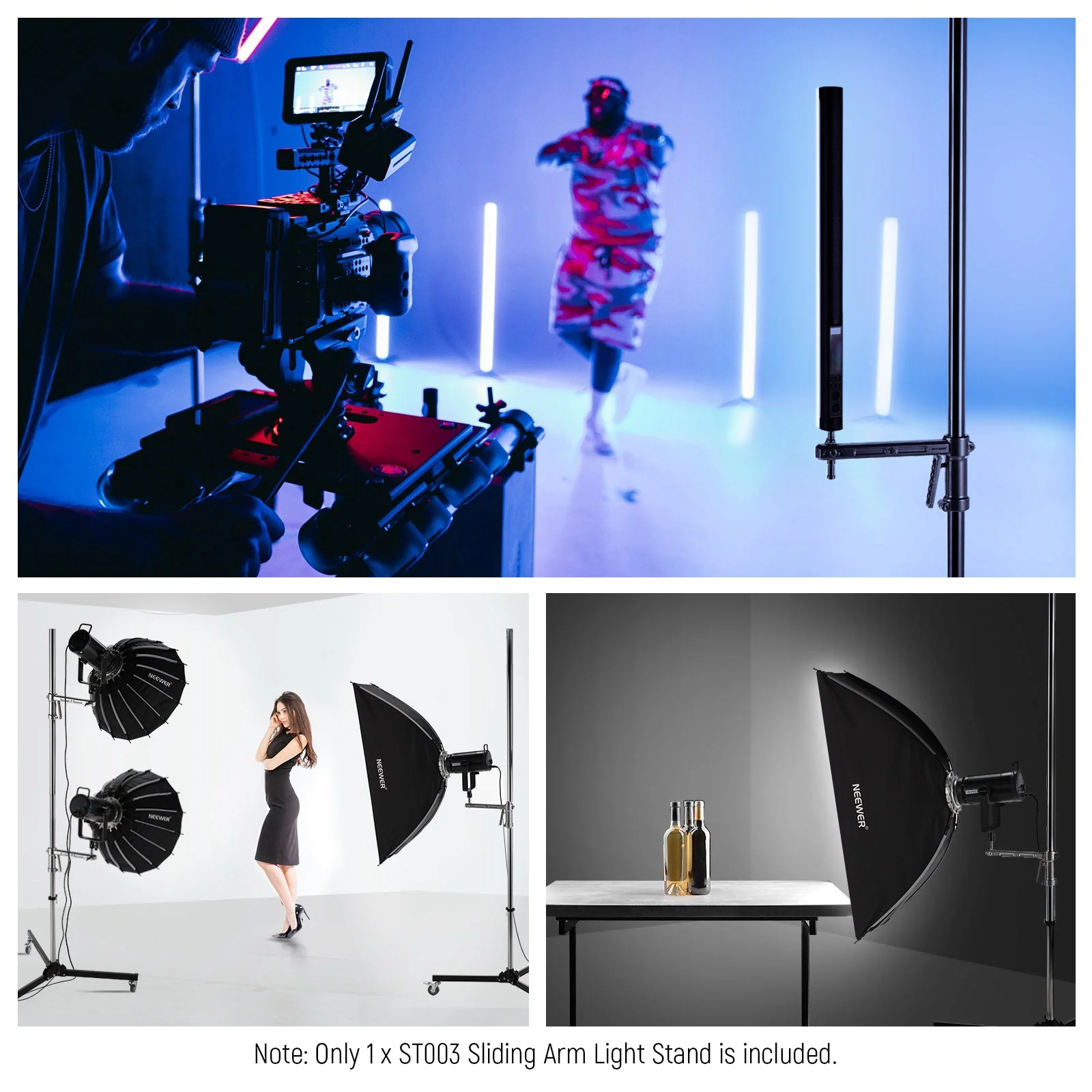 NEEWER ST003 88"/224cm Stainless Steel Light Stand - Image 7