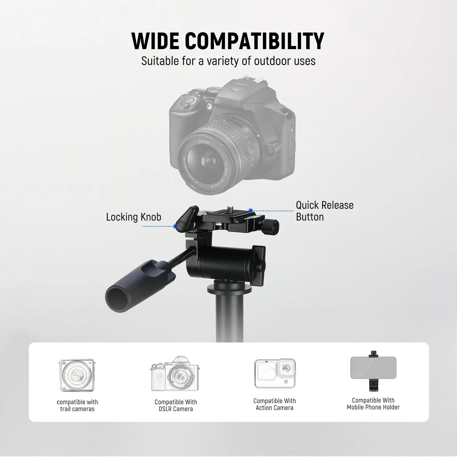 NEEWER ST010 24" Outdoor Camera Magic Arm - Image 2