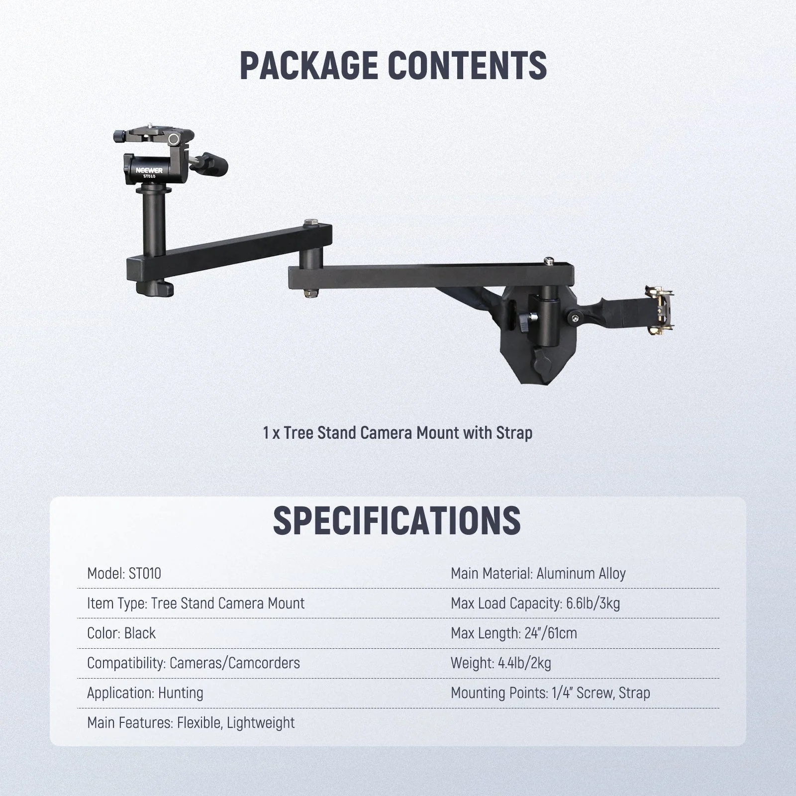 NEEWER ST010 24" Outdoor Camera Magic Arm - Image 8