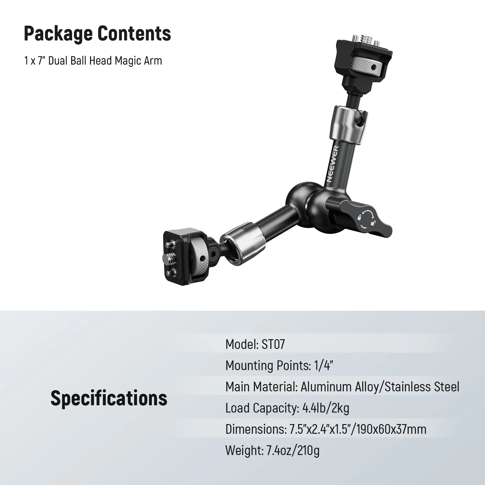 NEEWER ST07/ST16 Articulating Magic Arm for ARRI - Image 14