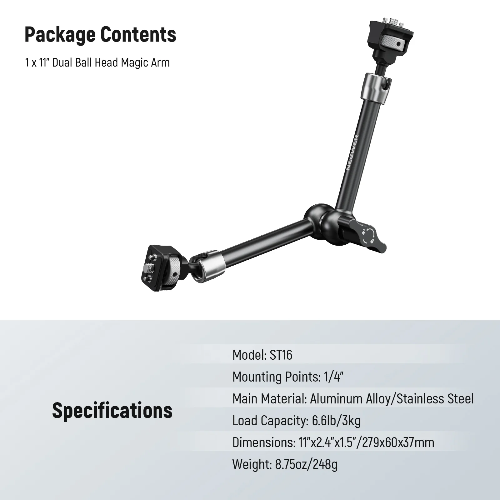NEEWER ST07/ST16 Articulating Magic Arm for ARRI - Image 7