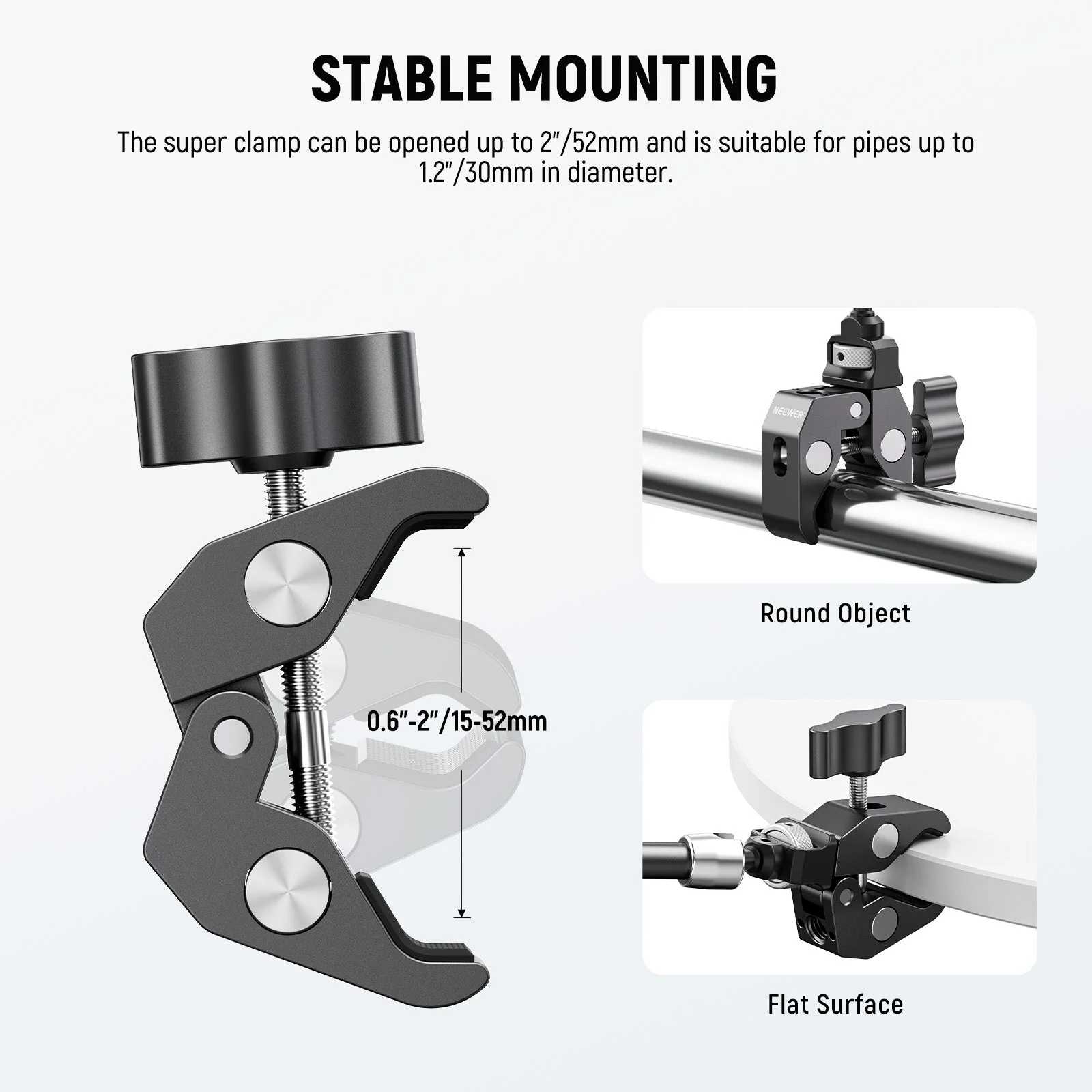 NEEWER ST07C/ST16C Magic Arm with Super Clamp - Image 4