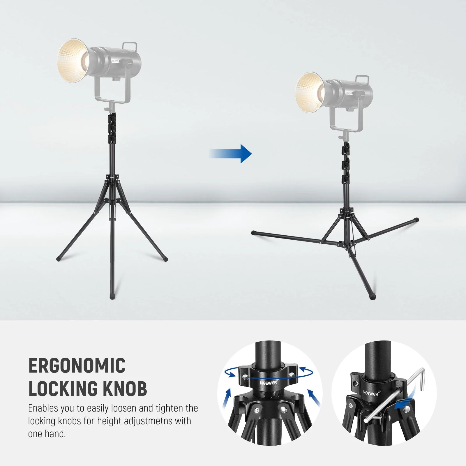 NEEWER ST178B 70"/178cm Light Stand - Image 3