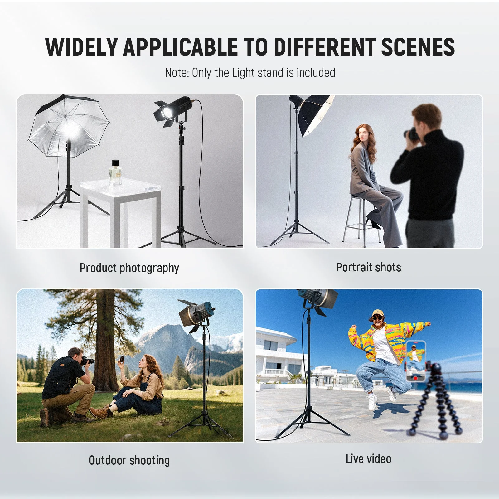 NEEWER ST200B 200cm Aluminum Photography Light Stand with Ball Head - Image 7