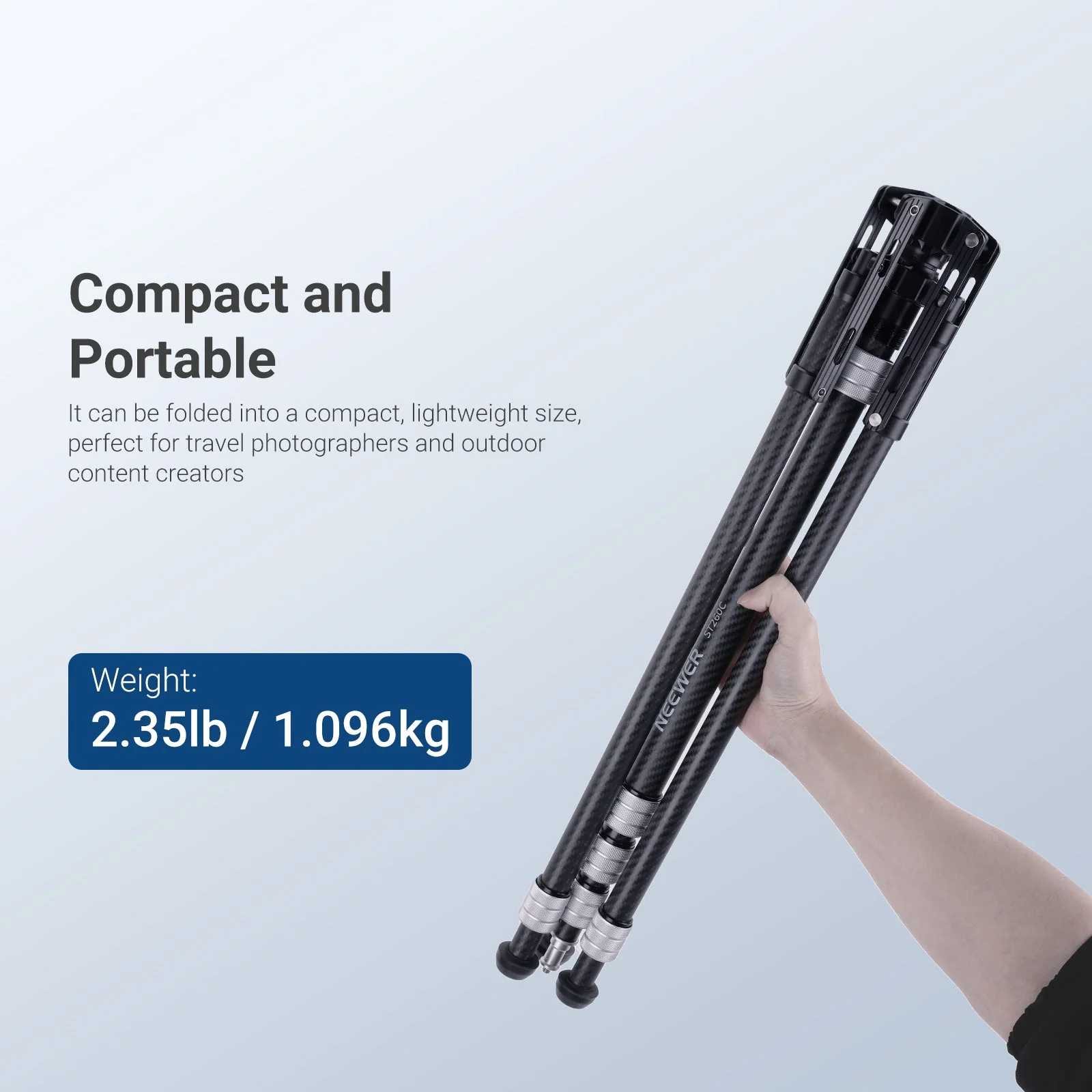 NEEWER ST260C 260cm Carbon Fiber Light Stand - Image 7