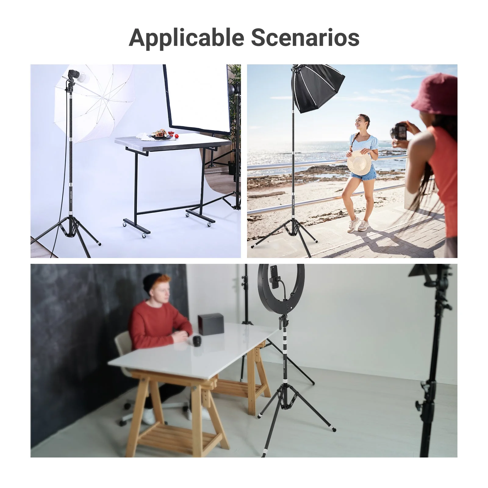 NEEWER ST260C 260cm Carbon Fiber Light Stand - Image 9