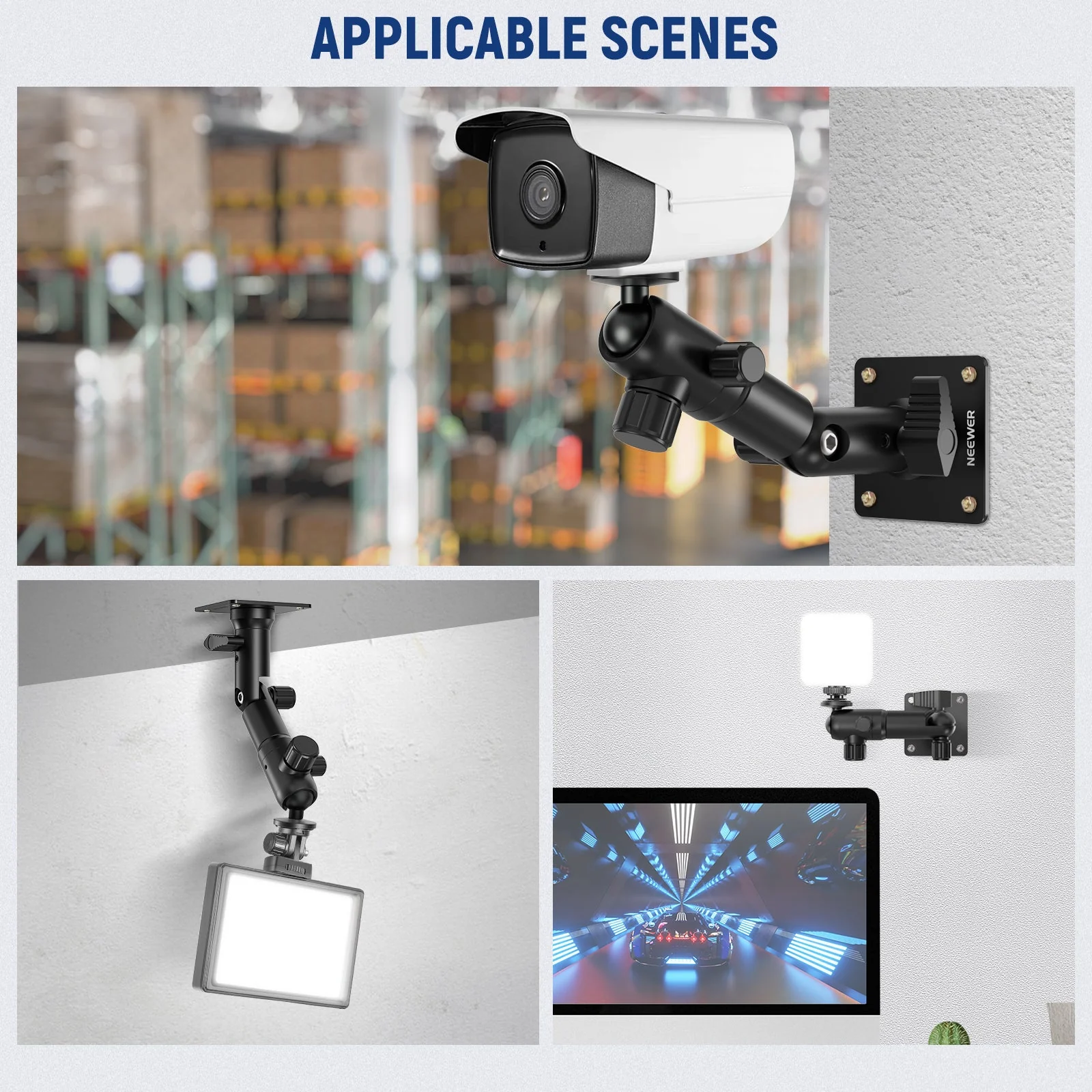 NEEWER STWM 2.7"/7cm Wall Mounting Bracket - Image 6