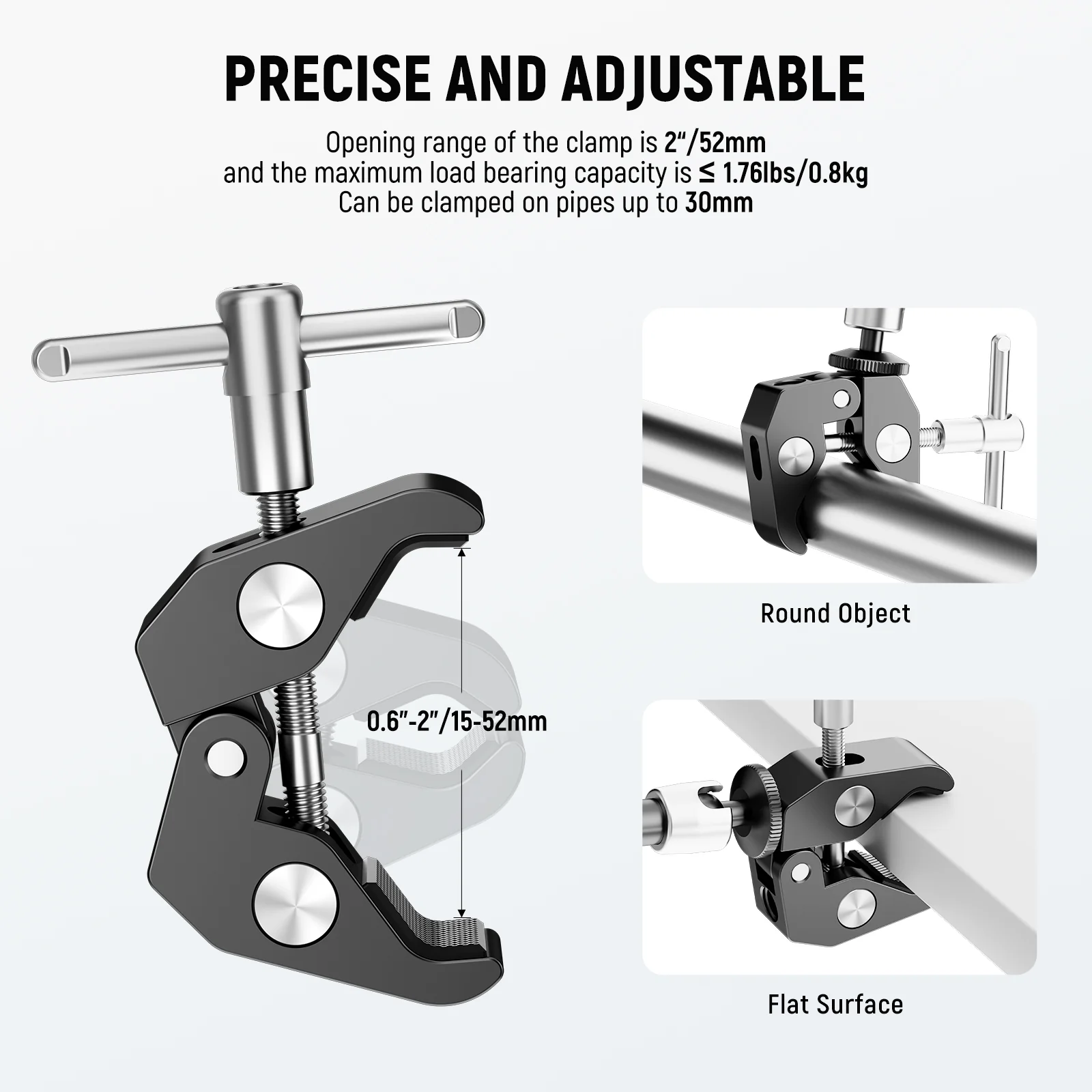NEEWER ST15C/ST25C Super Clamp & Magic Arm Kit - Image 3