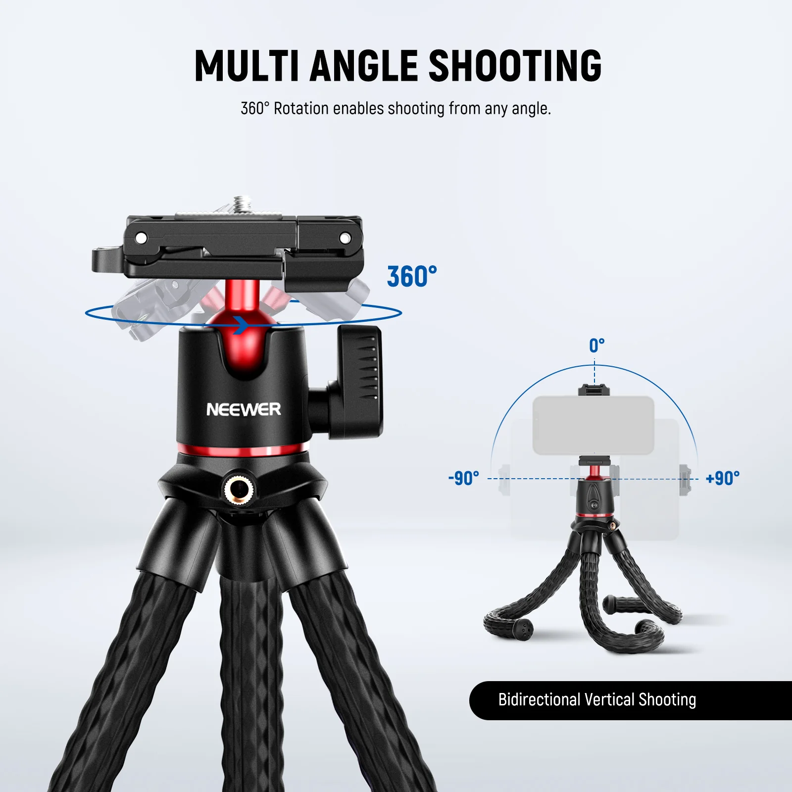 NEEWER T30 Flexible Tripod Kit - Image 5