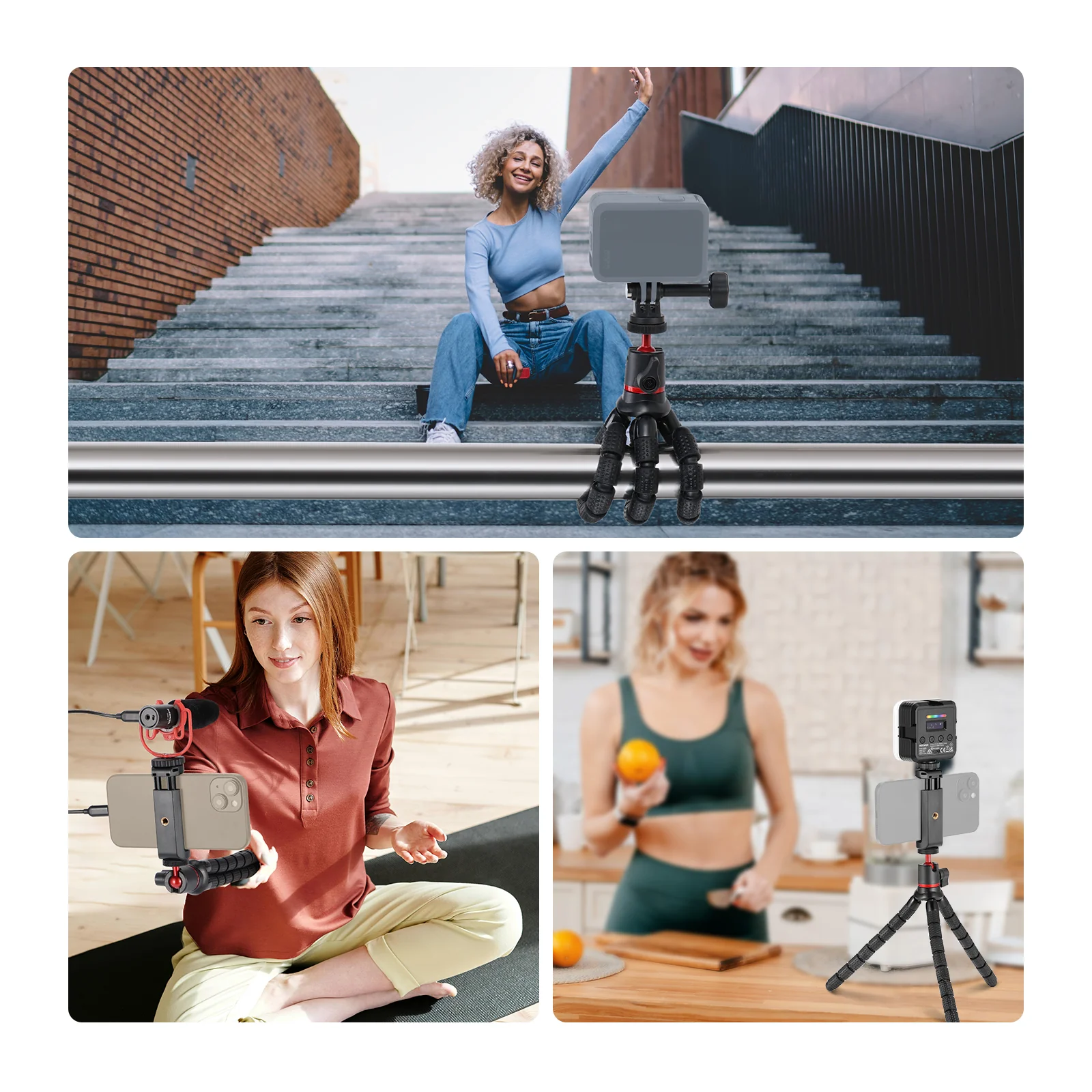 NEEWER T72 Mini Flexible Phone Tripod with Remote - Image 8