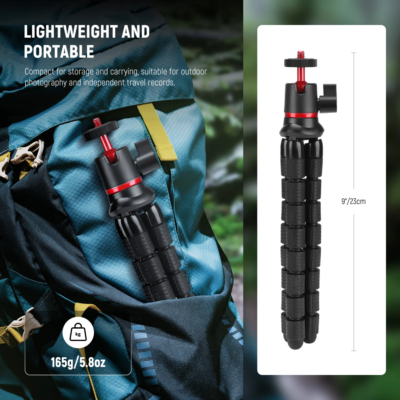 NEEWER T72 Mini Flexible Phone Tripod with Remote - Image 9