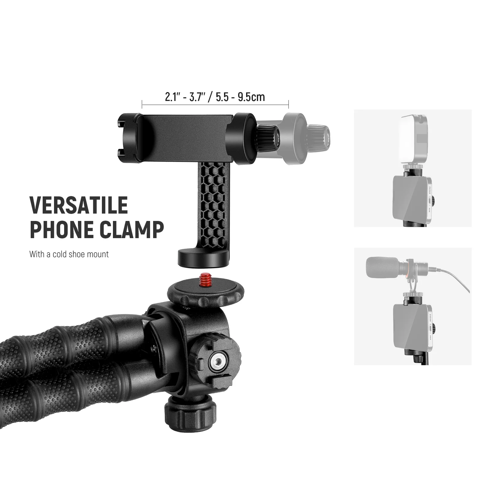 NEEWER T91 Flexible Tripod with Two Magic Arms - Image 4