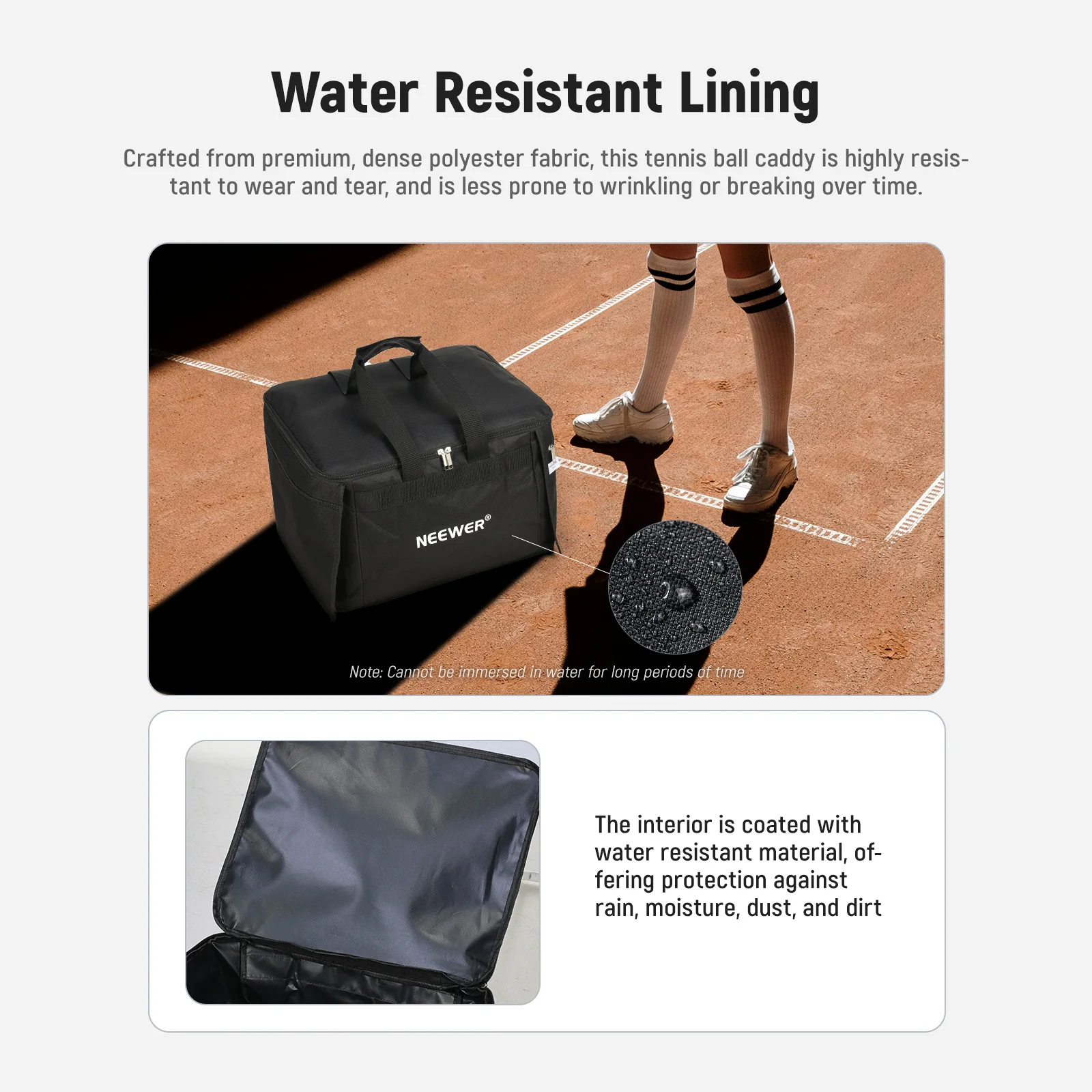 NEEWER TB01B Tennis Ball & Pickleball Hopper Bag - Image 5