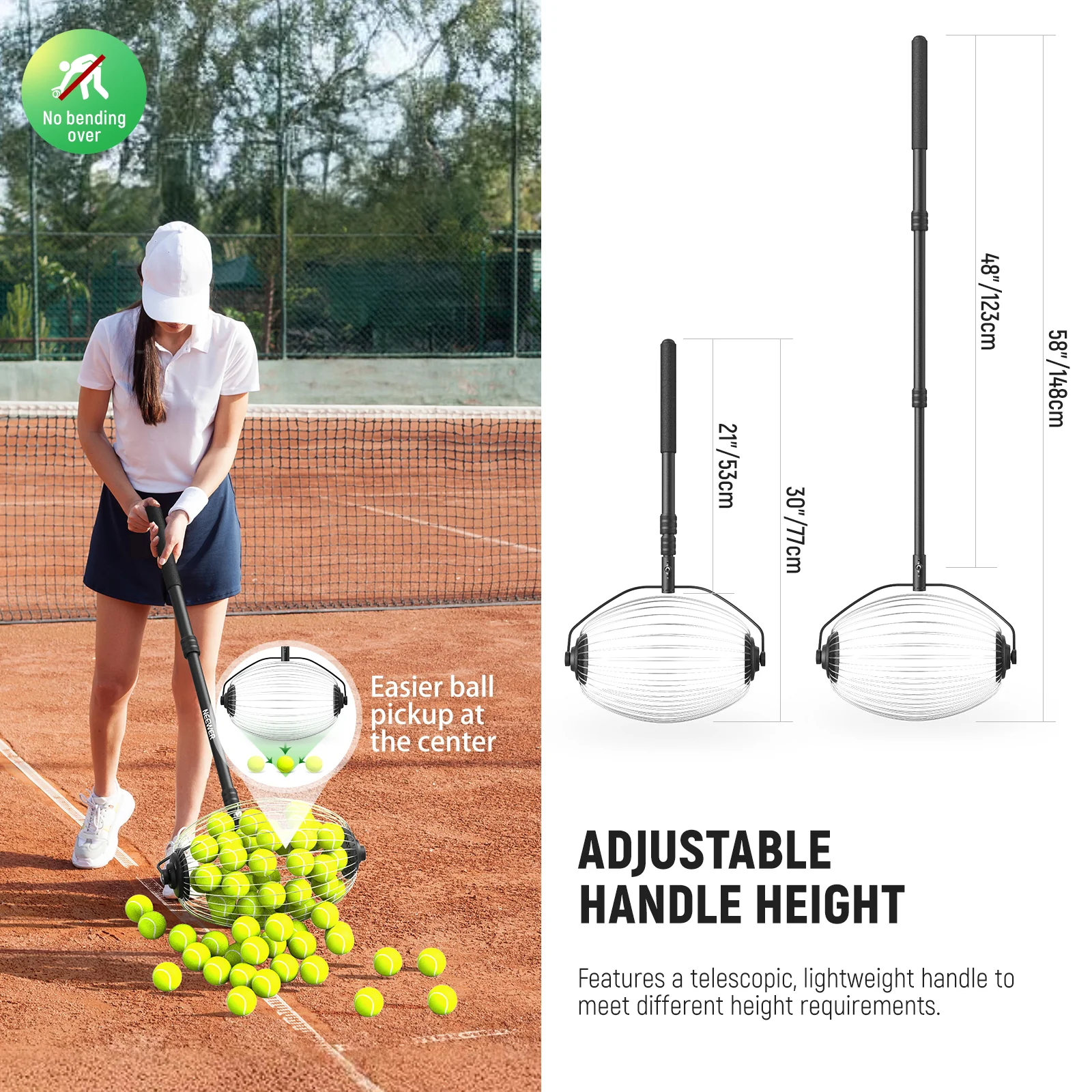 NEEWER TB01S Tennis Ball Collector Roller - Image 3