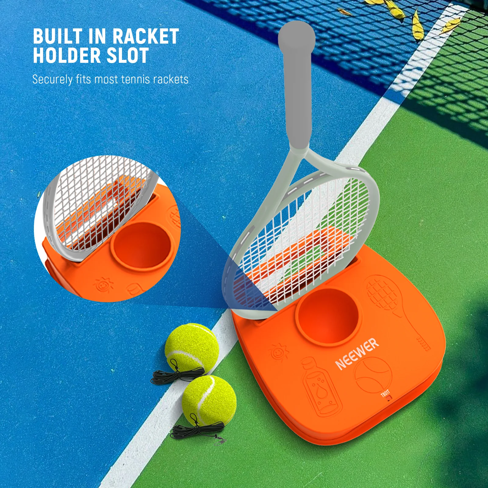 NEEWER TB01T Portable Solo Tennis Trainer Rebound Ball Set - Image 7