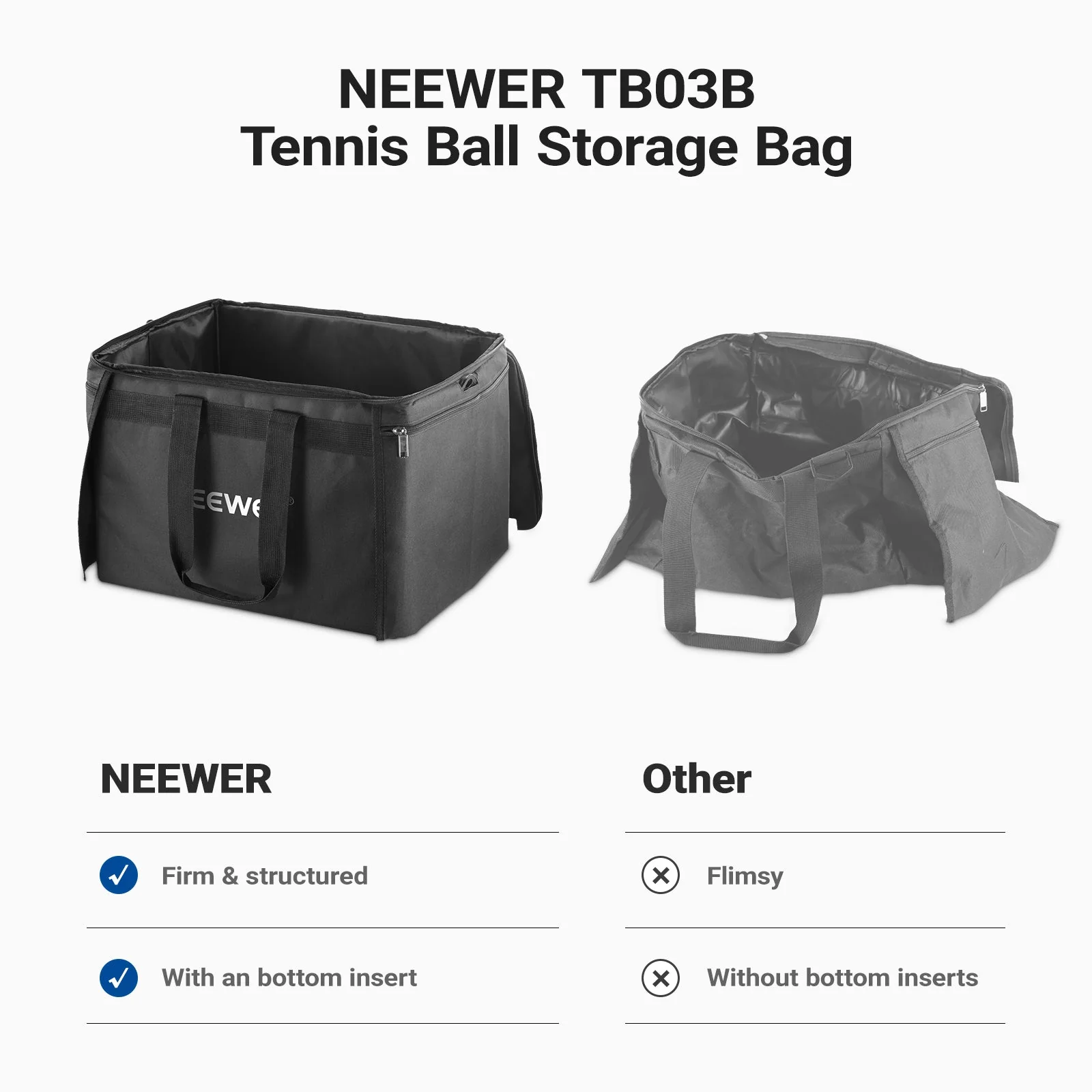 NEEWER TB03B Tennis Ball Collector Carry Bag - Image 8