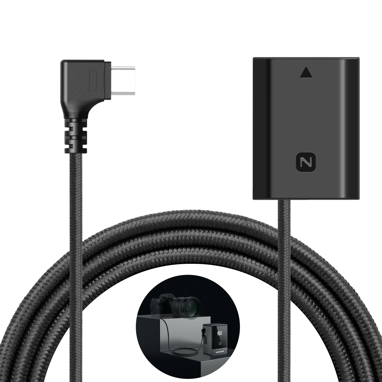 NEEWER TC-FZ100 USB C to NP-FZ100 Dummy Battery 8.2V Output for Portable Charger