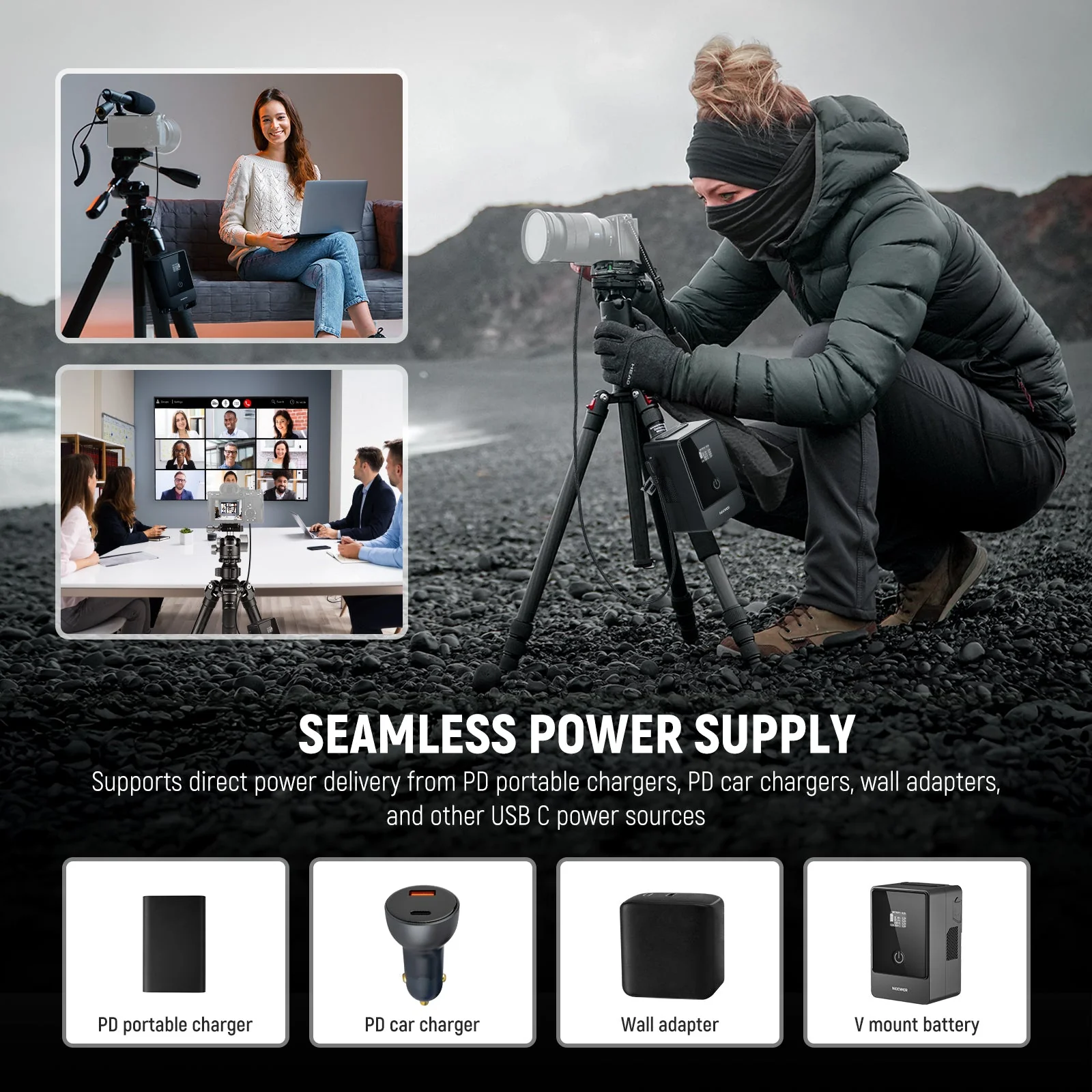 NEEWER TC-FZ100 USB C to NP-FZ100 Dummy Battery 8.2V Output for Portable Charger - Image 3