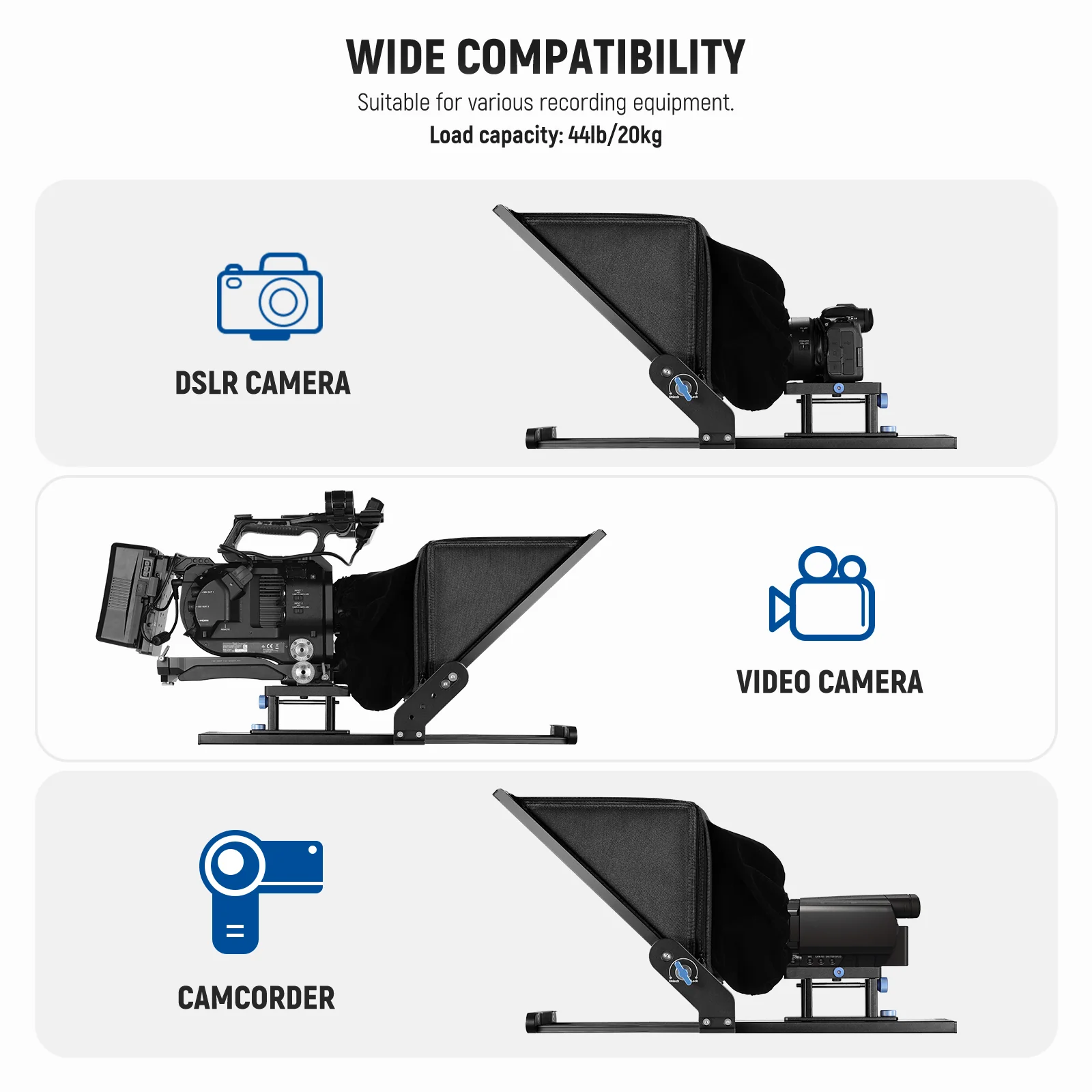 NEEWER X17 II 17" Assembly Free Teleprompter - Image 9