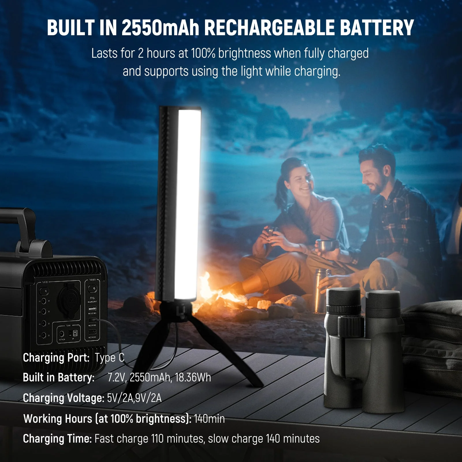NEEWER TL20C 10W RGB Magnetic Handheld Light Stick - Image 6