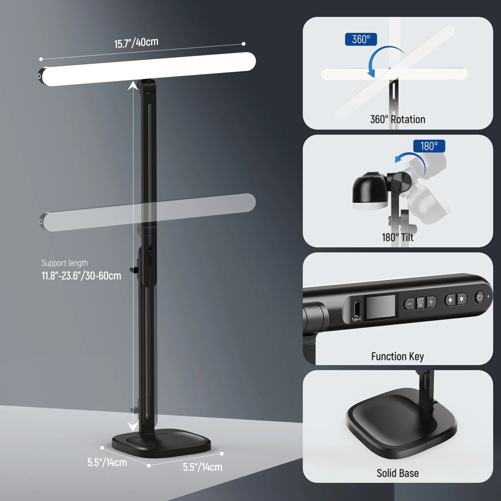 NEEWER TL40 Bi-Color LED Streaming Light Bar with Adjustable Stand - Image 7